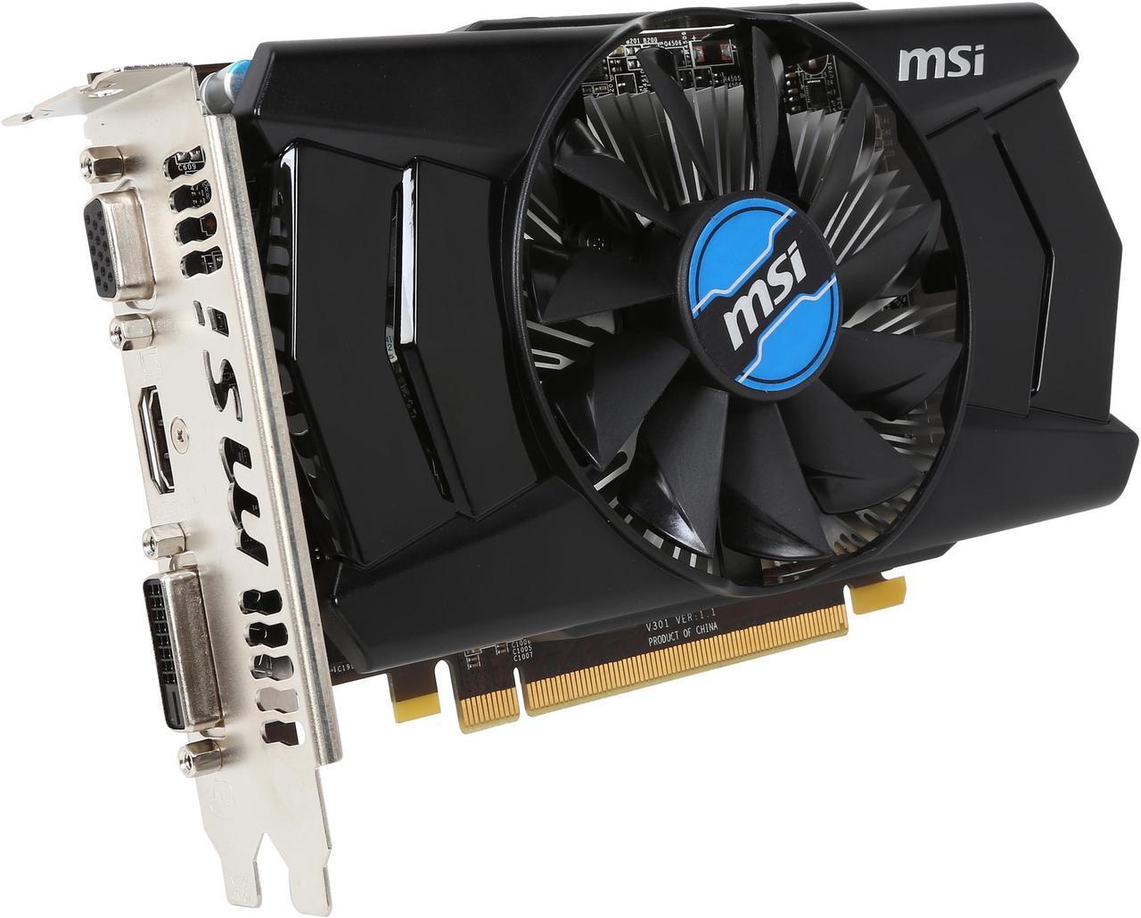 MSI Radeon R7 250 2GB DDR3 PCI Express 3.0 CrossFireX Support Video Card R7 250 2GD3 OC