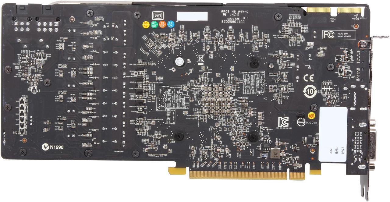 Alt view image 4 of 6 - MSI R9 280 GAMING 3G 384-Bit GDDR5 PCI Express 3.0 x16 HDCP Ready CrossFireX Support Video Card