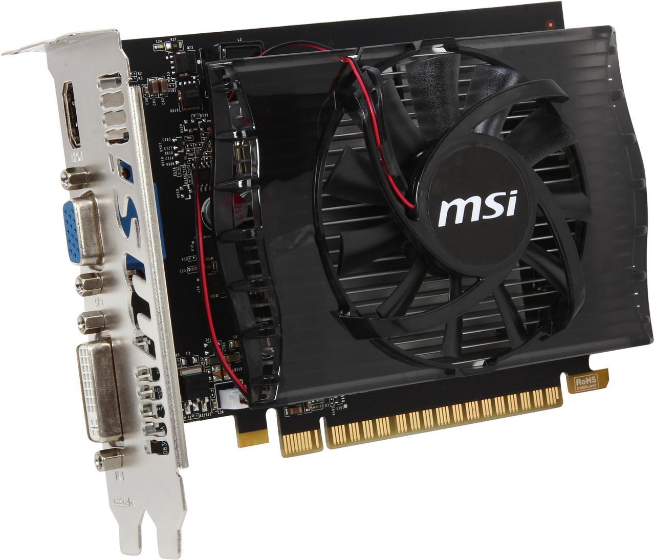 MSI GeForce GT 730 2GB DDR3 PCI Express 2.0 Video Card N730-2GD3