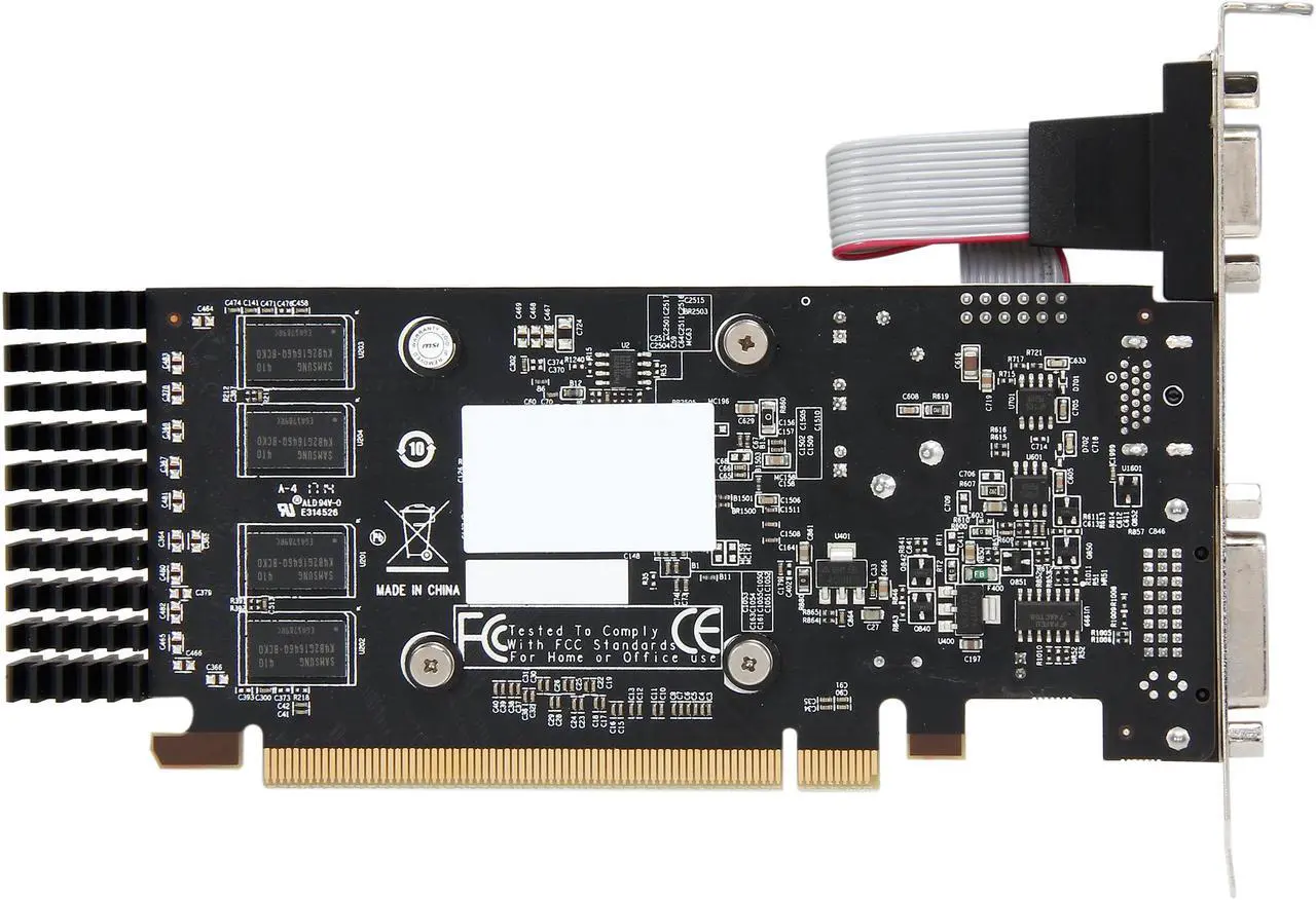 Alt view image 5 of 5 - MSI Radeon R5 230 2GB GDDR3 PCI Express 2.1 x16 CrossFireX Support Low Profile Graphics Card R5 230 2GD3H LP