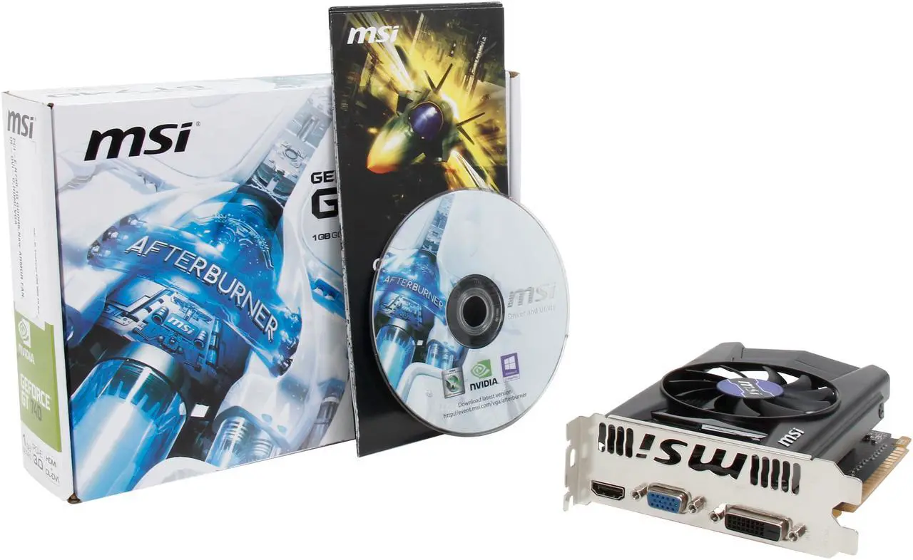 Alt view image 6 of 5 - MSI GeForce GT 740 1GB GDDR5 PCI Express 3.0 x16 Graphics Card N740-1GD5