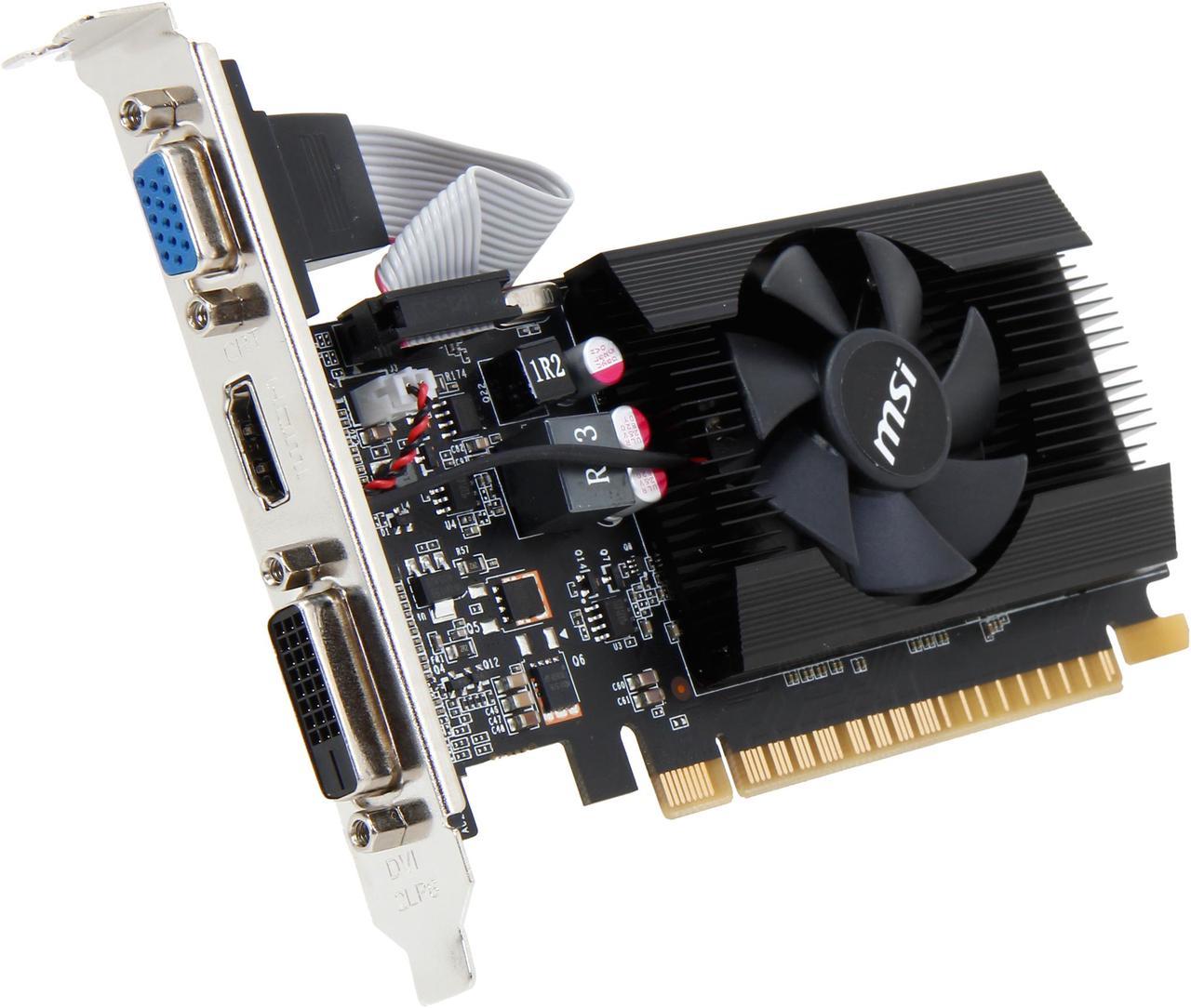 MSI GeForce GT 720 2GB DDR3 PCI Express 2.0 x16 Low Profile Video Card N720-2GD3LP