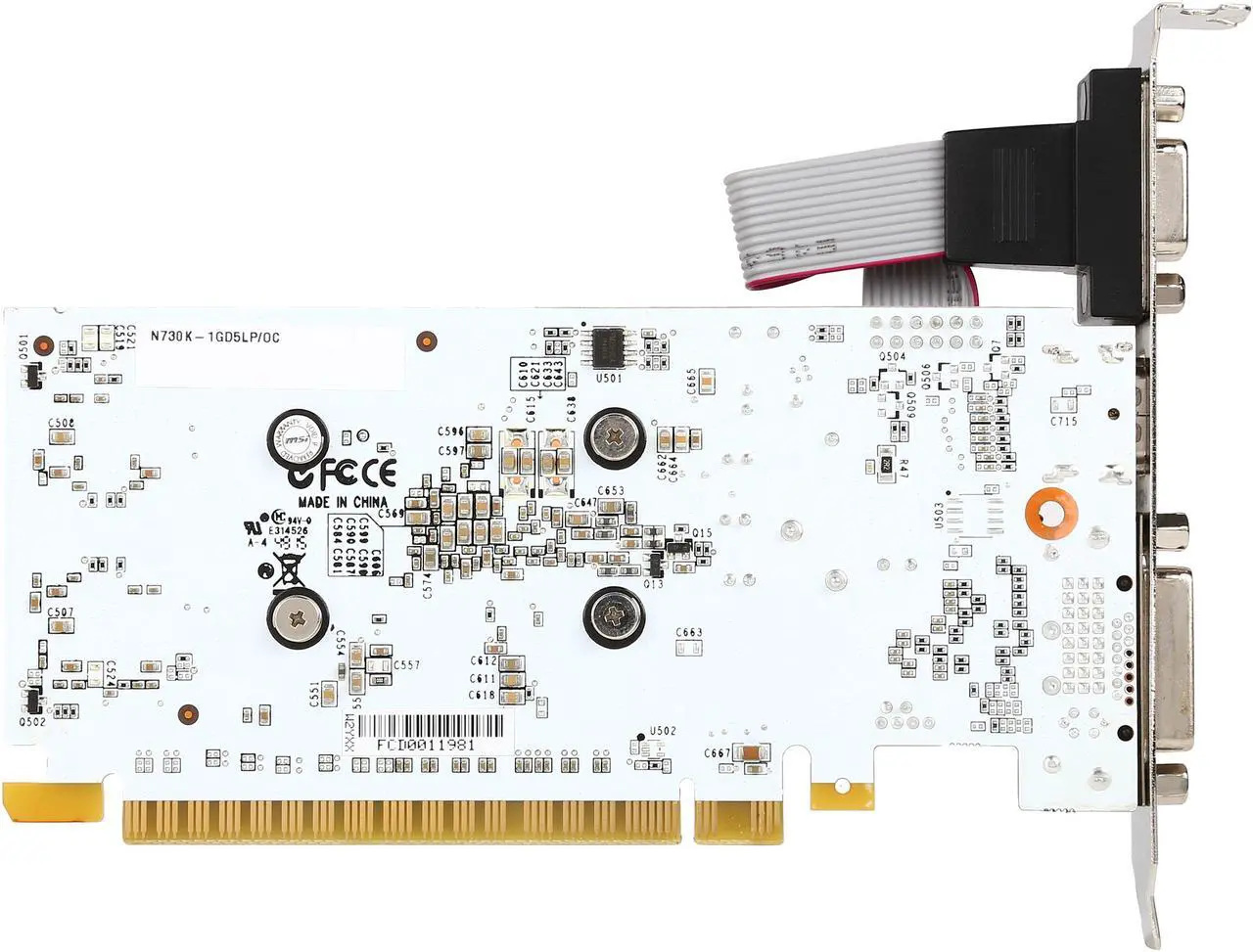 Alt view image 4 of 5 - MSI GeForce GT 730 1GB GDDR5 PCI Express 2.0 x16 Low Profile Graphics Card N730K-1GD5LP/OC
