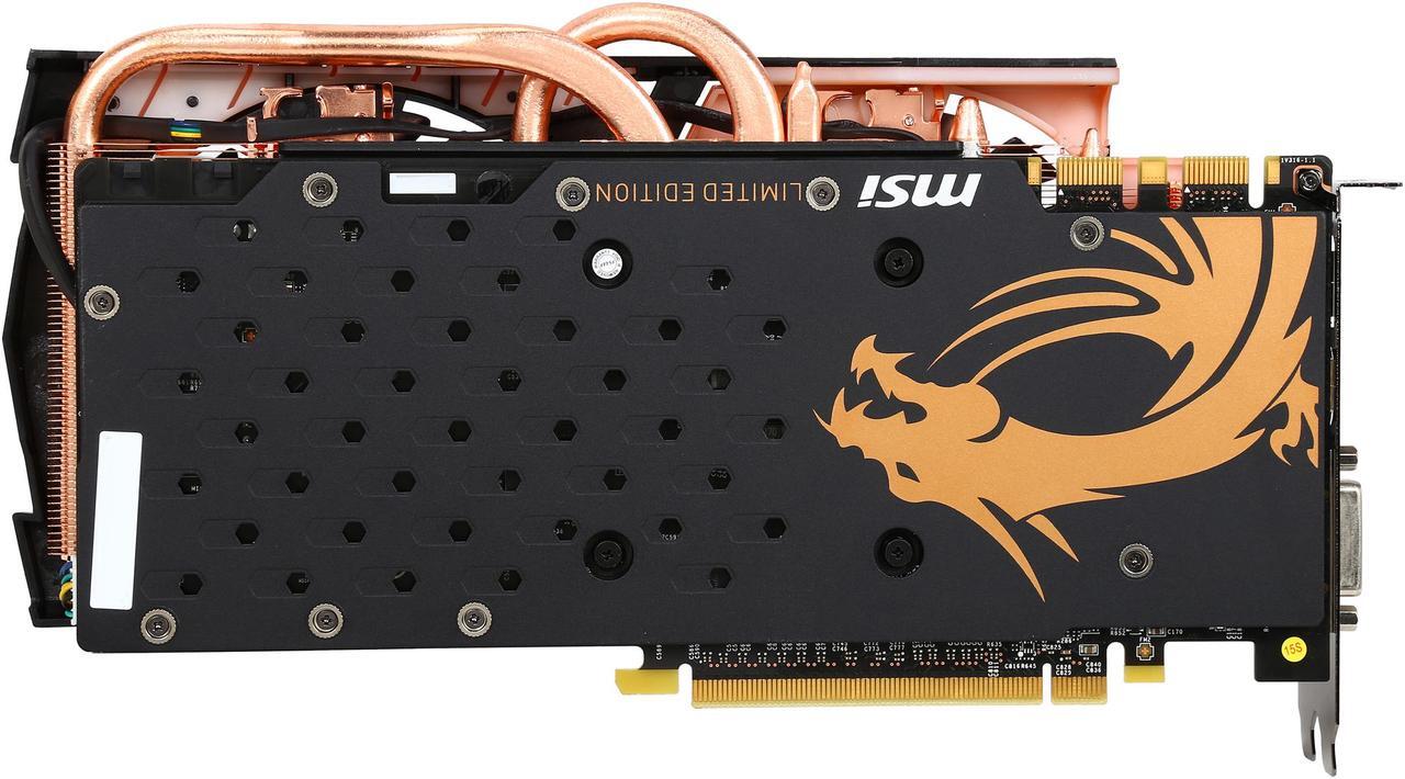 Alt view image 4 of 6 - MSI GM204-200 (Maxwell) 4GB GDDR5 PCI Express 3.0 x16 SLI Support ATX Video Card GTX 970 GAMING 4G Golden Edition