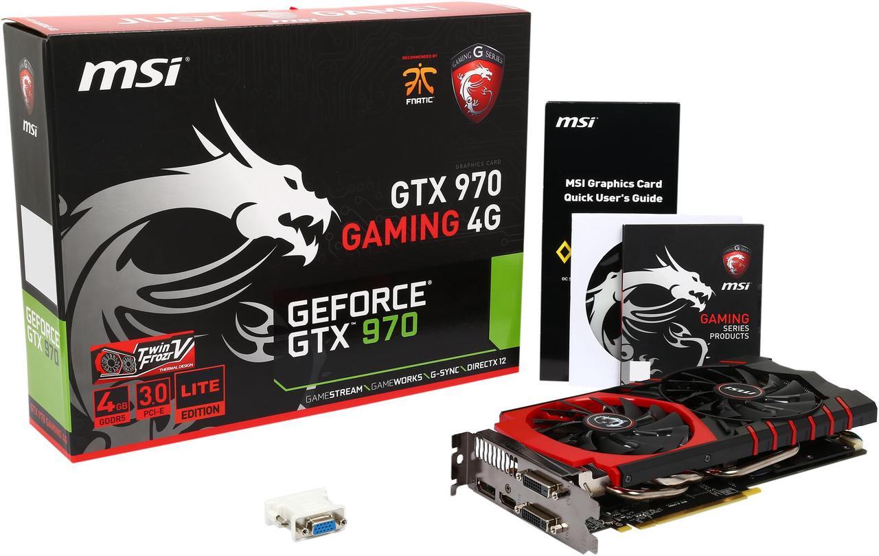 Alt view image 7 of 6 - MSI GeForce GTX 970 GAMING 4G LE