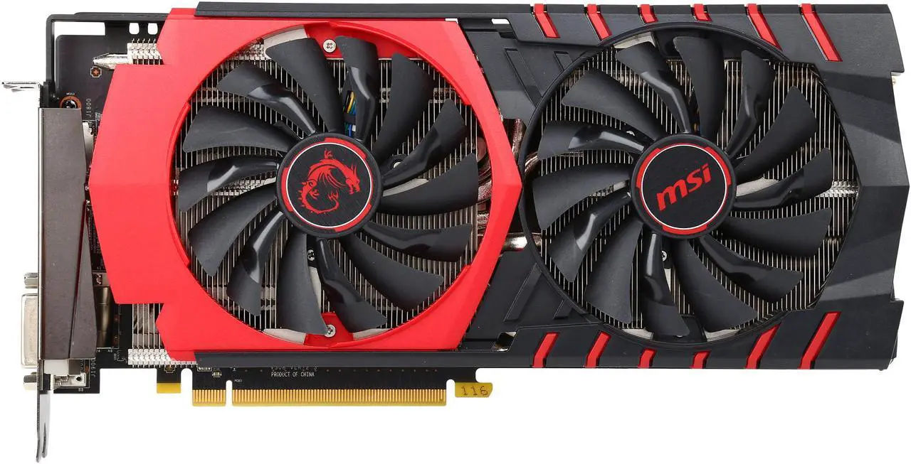 Alt view image 4 of 6 - MSI Radeon R9 390 8GB GDDR5 Graphics Card R9 390 GAMING 8G LE