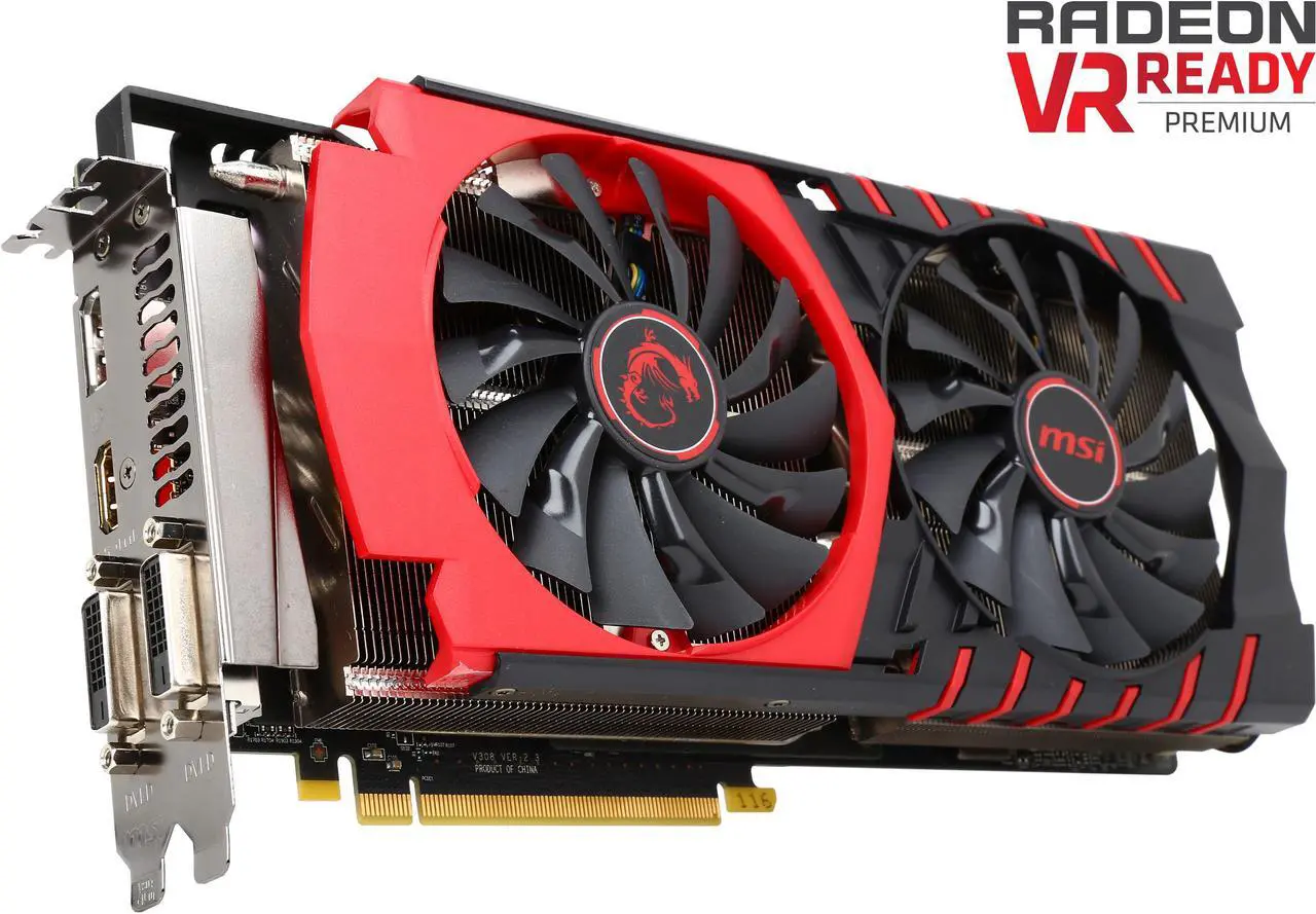 Main image of MSI Radeon R9 390 8GB GDDR5 Graphics Card R9 390 GAMING 8G LE
