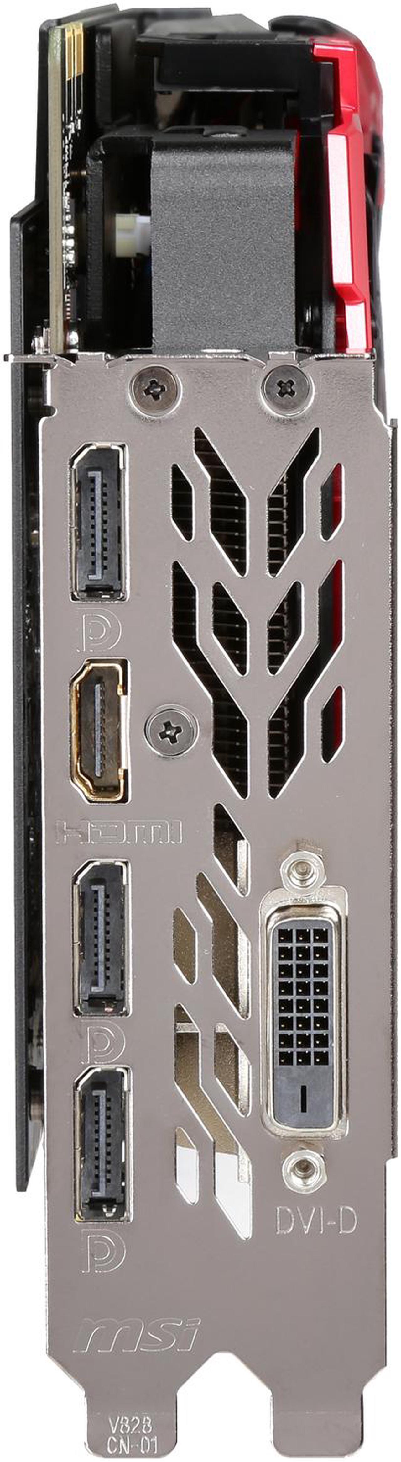 Alt view image 3 of 6 - MSI GeForce GTX 1080 8GB GDDR5X PCI Express 3.0 x16 SLI Support ATX Graphics Card GTX 1080 GAMING X 8G