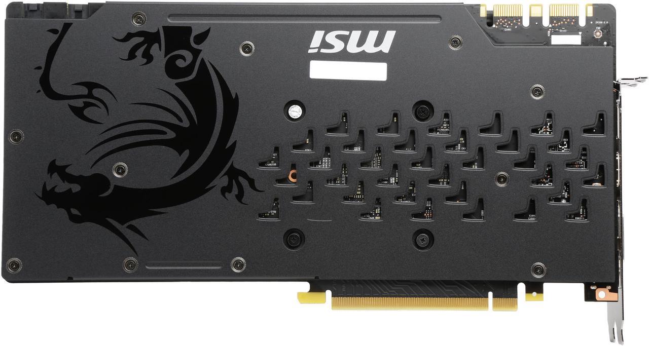 Alt view image 5 of 6 - MSI GeForce GTX 1080 8GB GDDR5X PCI Express 3.0 x16 SLI Support ATX Graphics Card GTX 1080 GAMING X 8G