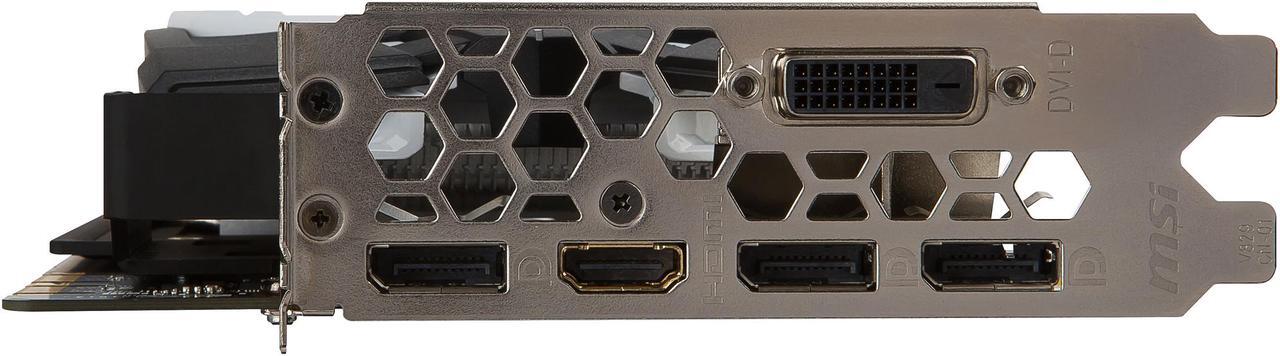 Alt view image 2 of 10 - MSI GeForce GTX 1080 8GB GDDR5X PCI Express 3.0 x16 SLI Support ATX Graphics Card GTX 1080 ARMOR 8G OC