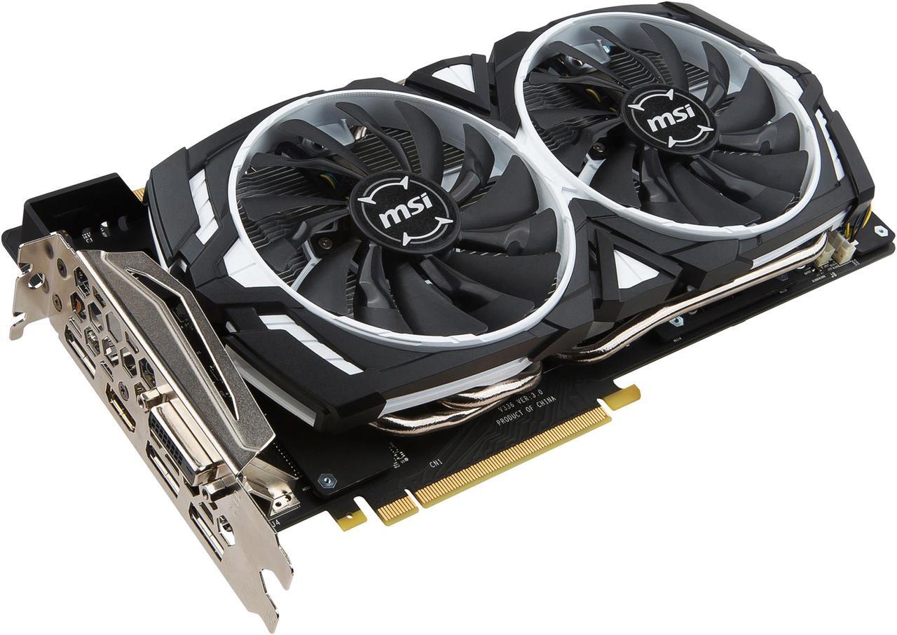 Main image of MSI GeForce GTX 1080 8GB GDDR5X PCI Express 3.0 x16 SLI Support ATX Graphics Card GTX 1080 ARMOR 8G OC