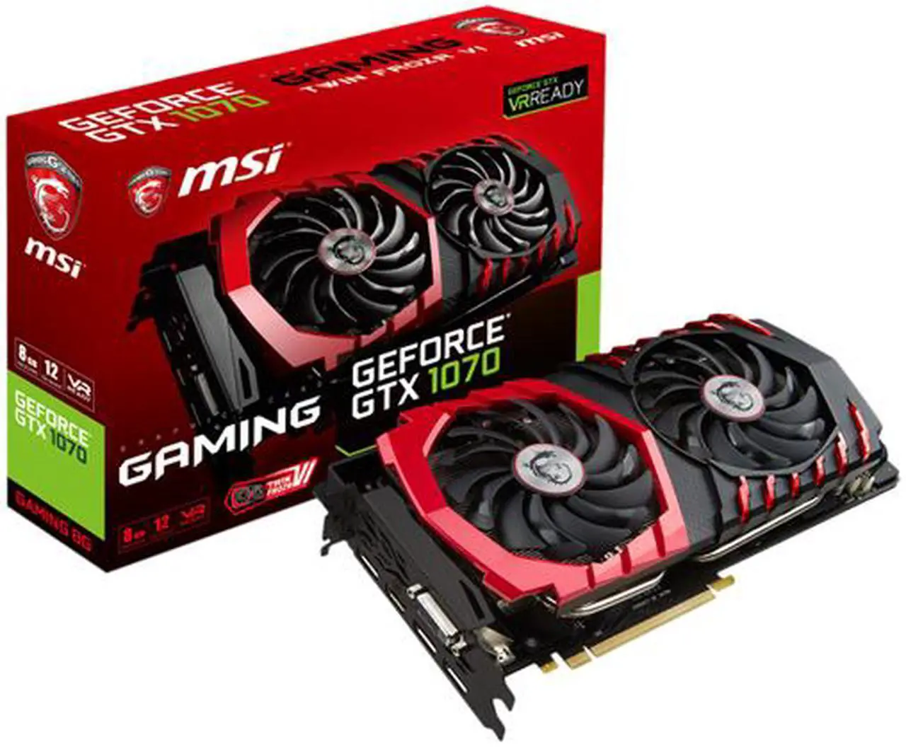 Alt view image 13 of 13 - MSI GeForce GTX 1070 8GB GDDR5 PCI Express 3.0 x16 SLI Support ATX Graphics Card GTX 1070 GAMING 8G