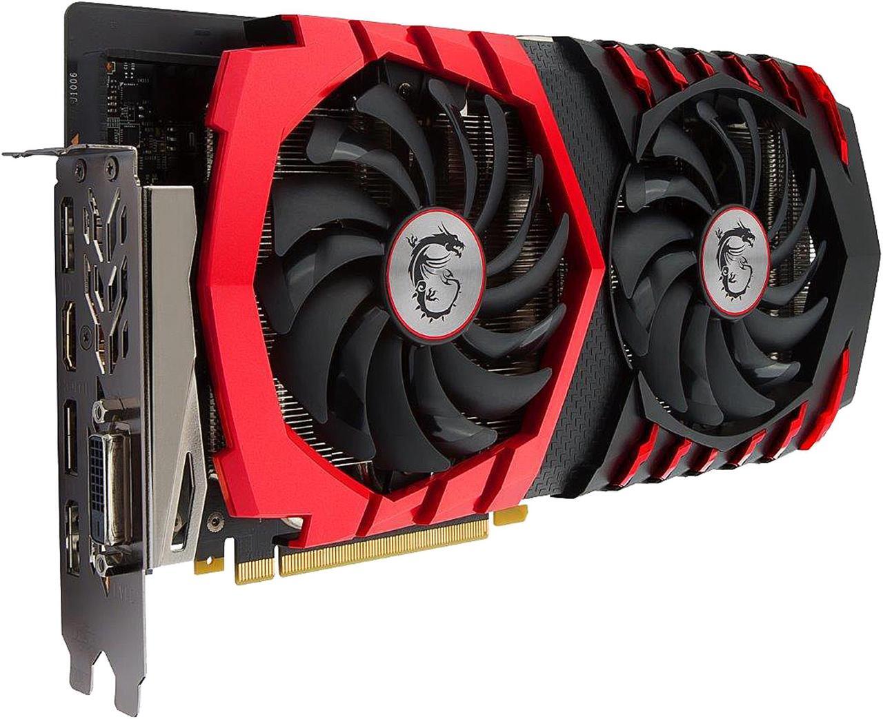 Alt view image 3 of 12 - MSI GeForce GTX 1060 6GB GDDR5 PCI Express 3.0 x16 ATX Graphics Card GTX 1060 GAMING X 6G