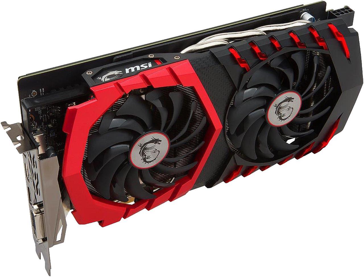 Alt view image 5 of 12 - MSI GeForce GTX 1060 6GB GDDR5 PCI Express 3.0 x16 ATX Graphics Card GTX 1060 GAMING X 6G