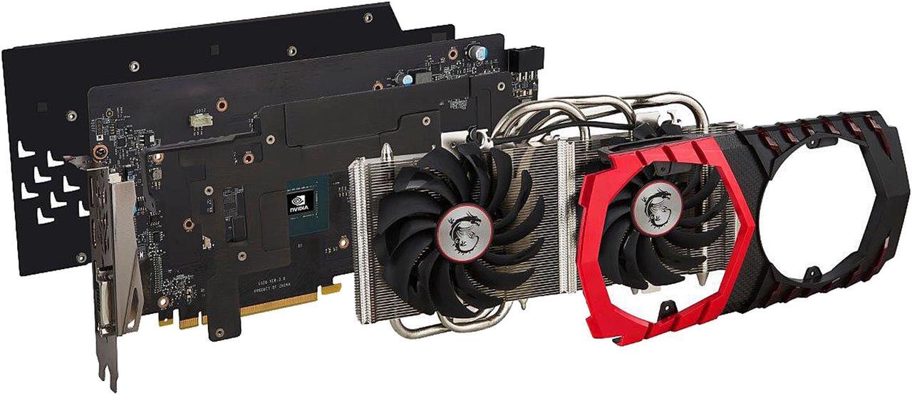 Alt view image 8 of 12 - MSI GeForce GTX 1060 6GB GDDR5 PCI Express 3.0 x16 ATX Graphics Card GTX 1060 GAMING X 6G