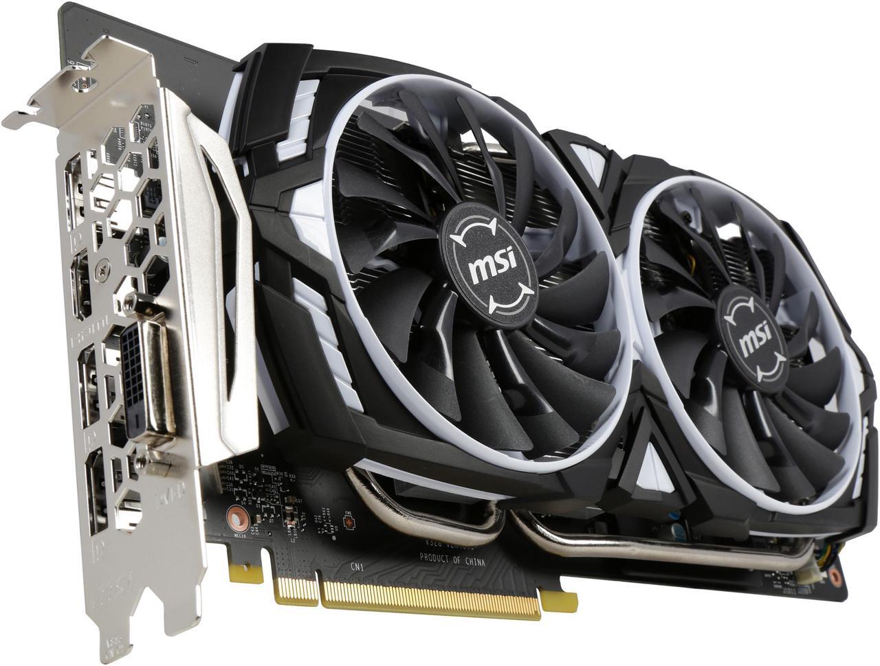Main image of MSI GeForce GTX 1060 6GB GDDR5 PCI Express 3.0 x16 ATX Video Card GTX 1060 ARMOR 6G OC