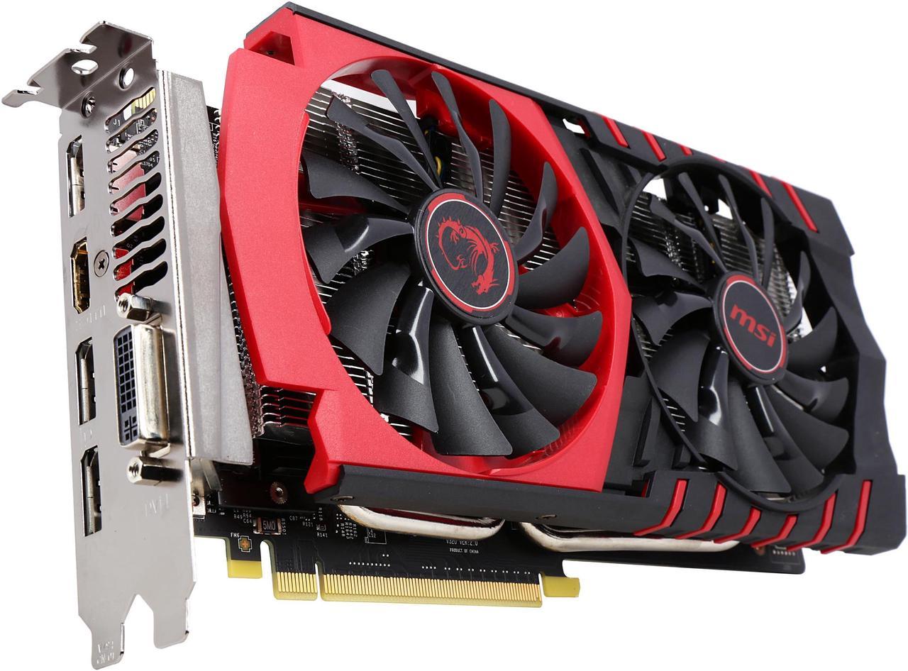 MSI GeForce GTX 950 DirectX 12 GTX 950 GAMING 2G 2GB 128-Bit GDDR5 PCI Express 3.0 x16 HDCP Ready SLI Support ATX GAMING Video Card