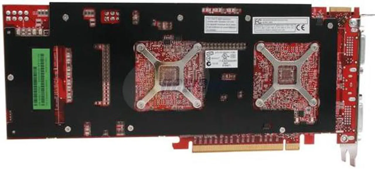 Alt view image 4 of 8 - VisionTek Radeon HD 3870 X2 1GB (512MB x 2) GDDR3 PCI Express x16 CrossFireX Support Graphics Card 900209