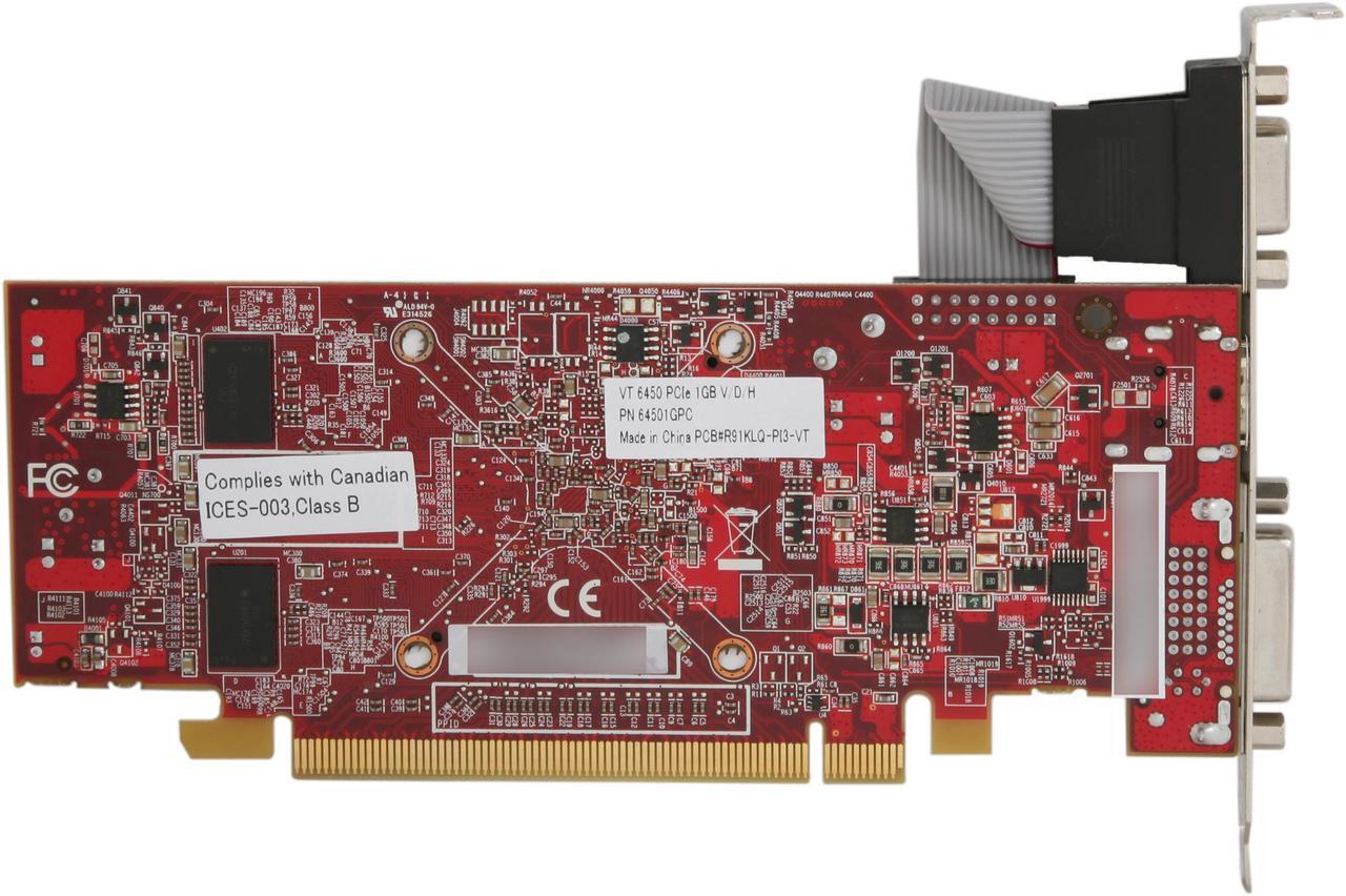 Alt view image 4 of 5 - Visiontek Radeon 6450 1GB DDR3 (DVI-D, HDMI, VGA), 900371