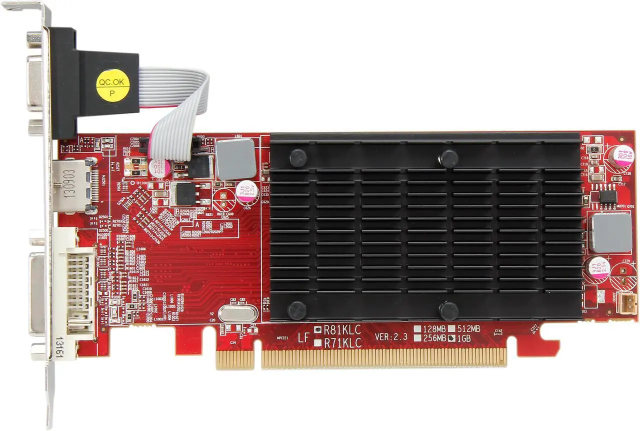 Alt view image 4 of 5 - Visiontek Radeon HD 5450 1GB DDR3 (DVI-I, HDMI, VGA), 900358
