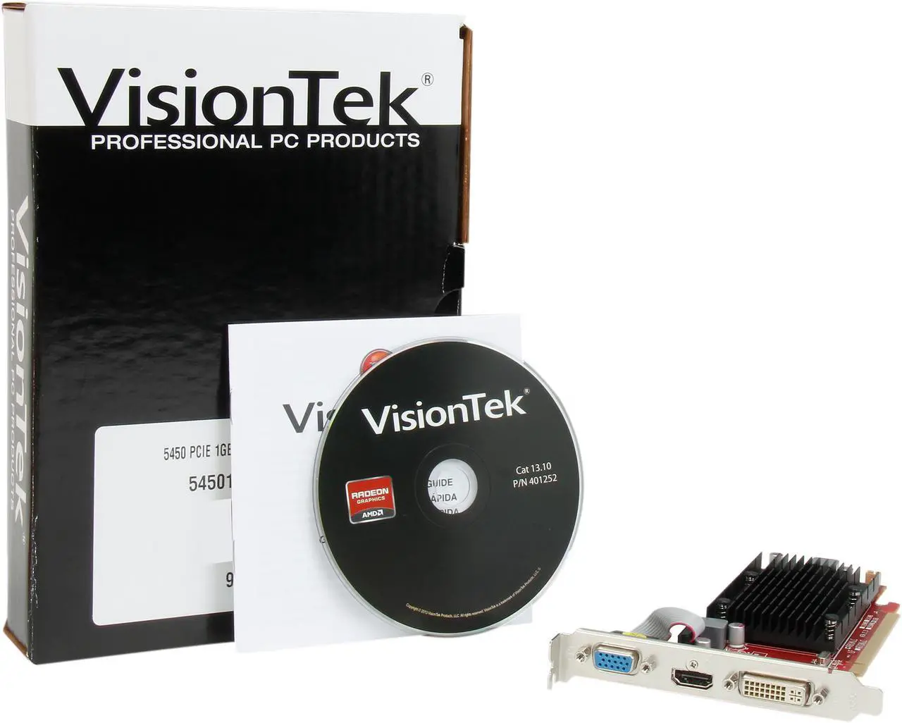 Alt view image 6 of 5 - Visiontek Radeon HD 5450 1GB DDR3 (DVI-I, HDMI, VGA), 900358