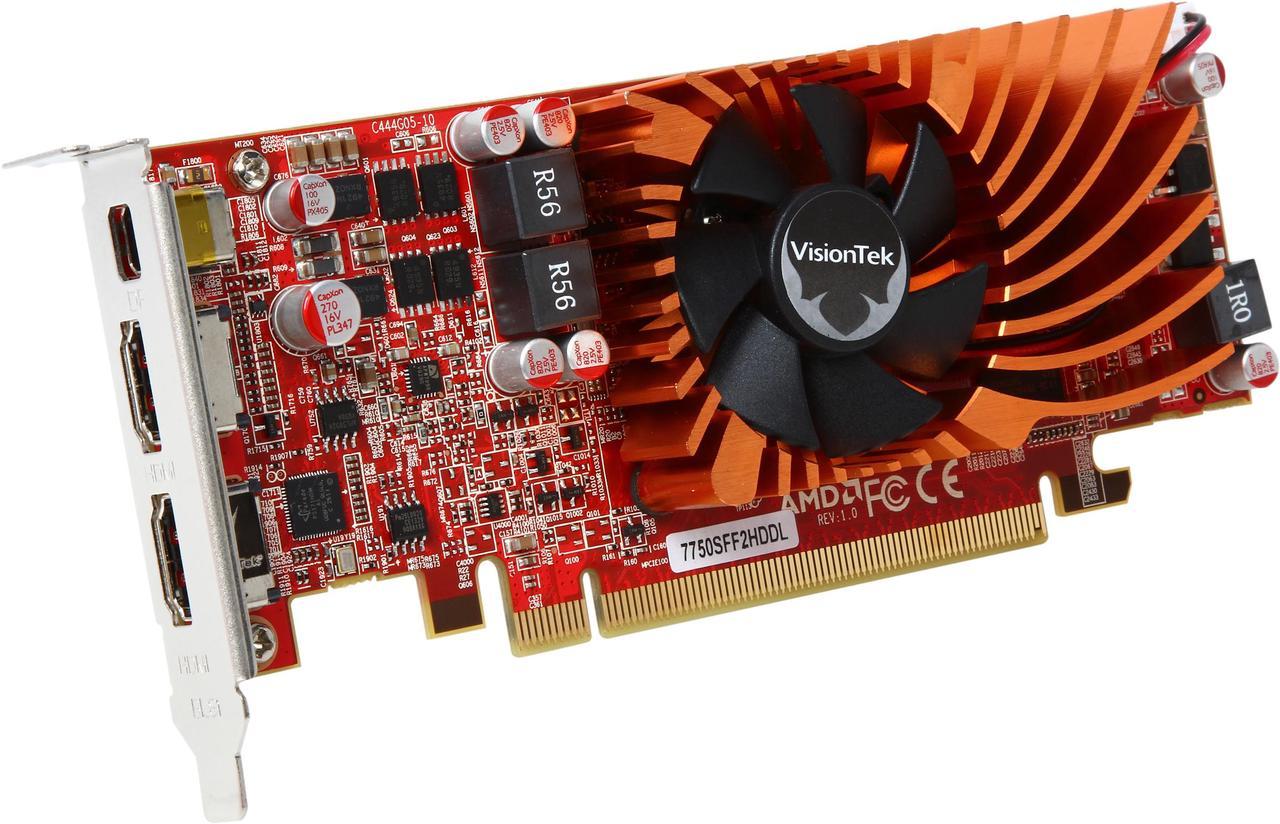 Visiontek Radeon HD 7750 SFF 2GB DDR3 3M (2 x HDMI, Mini DP), 900686