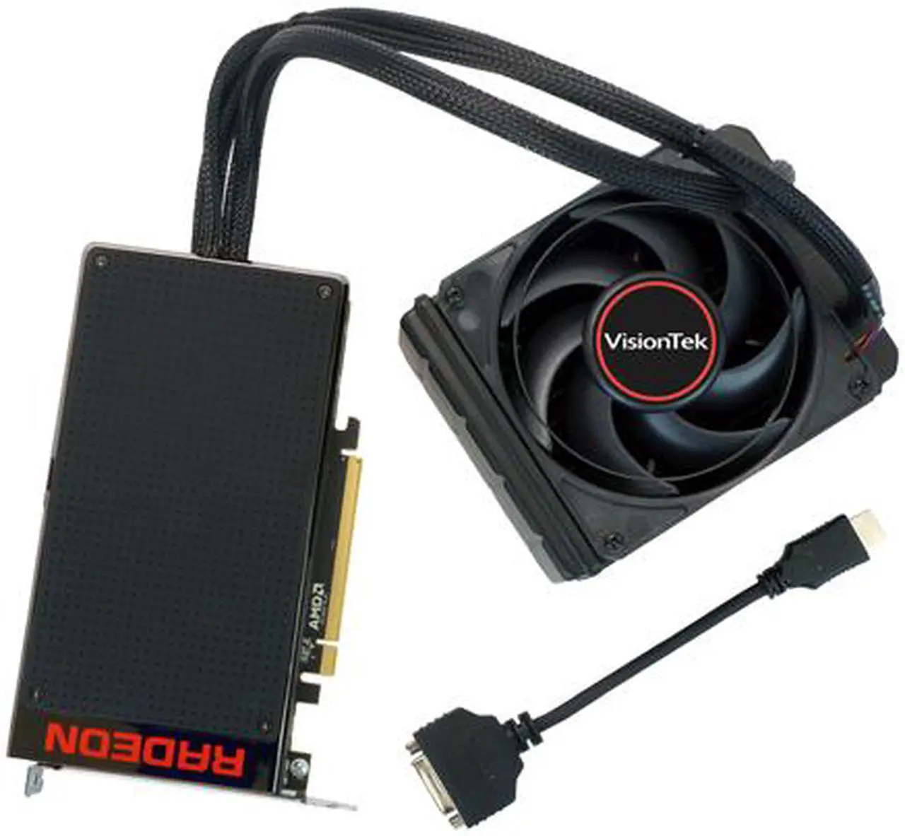 Alt view image 4 of 9 - Visiontek Radeon R9 Fury X 4GB HBM 4M (3 x DP, HDMI), 900814