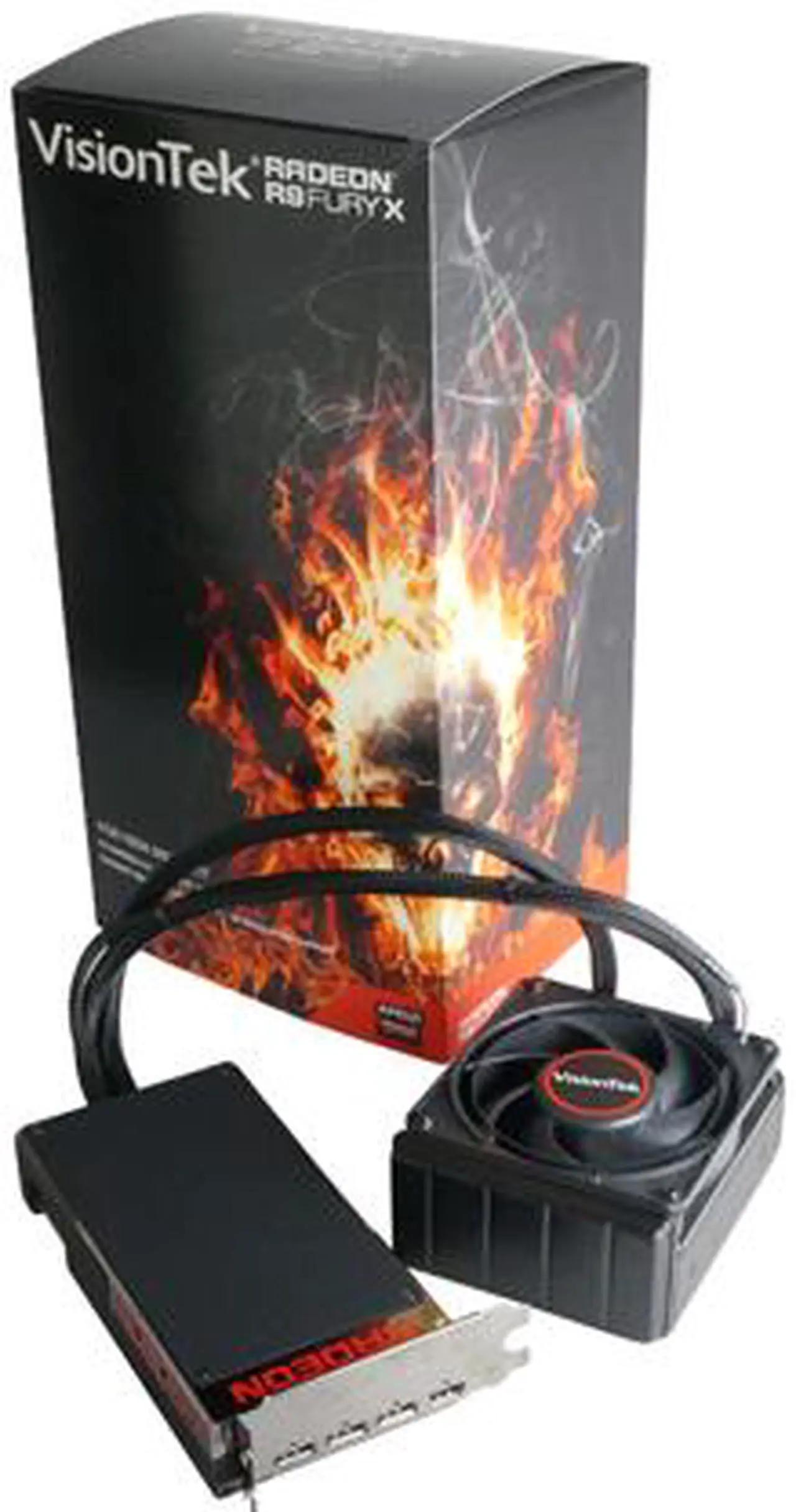 Alt view image 9 of 9 - Visiontek Radeon R9 Fury X 4GB HBM 4M (3 x DP, HDMI), 900814