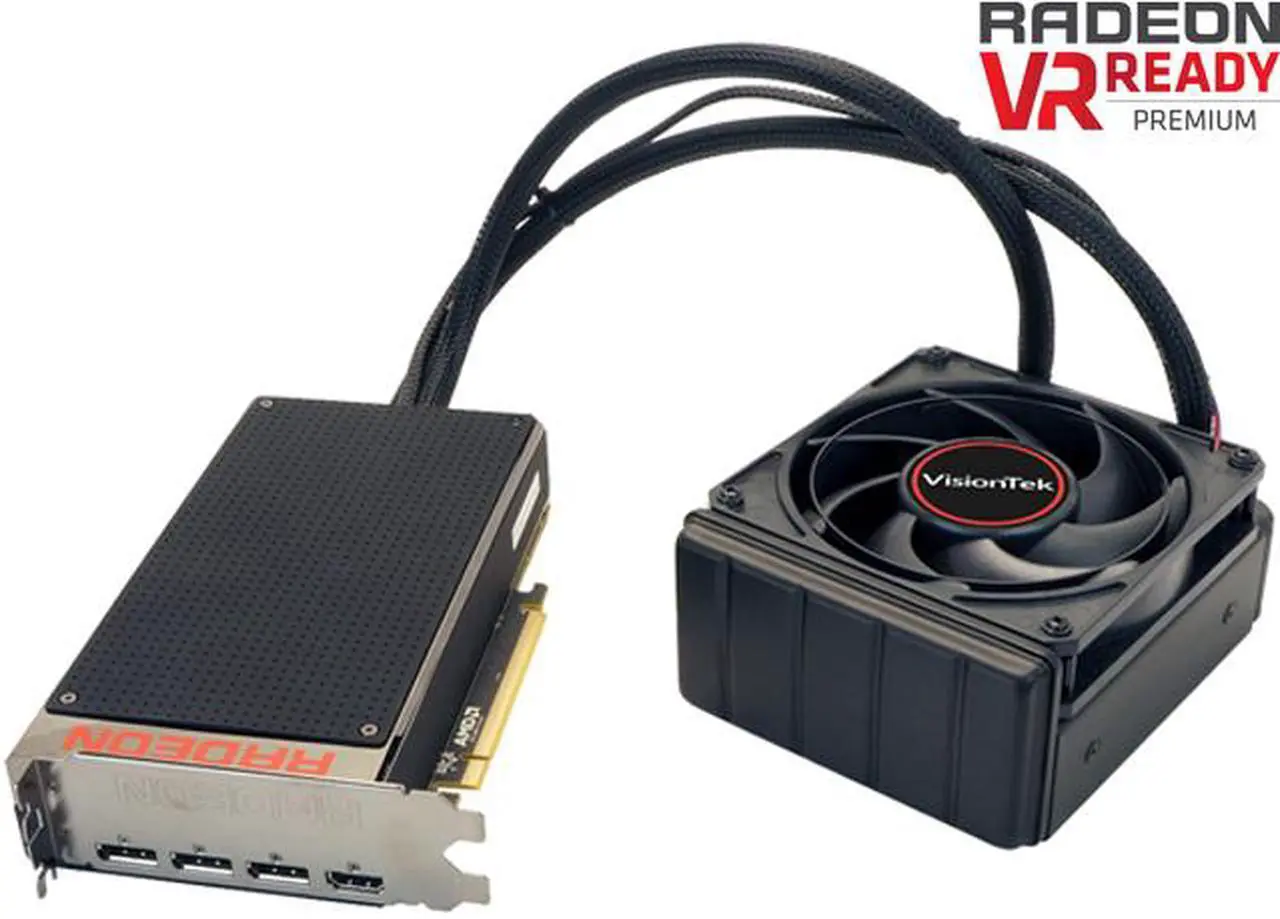 Main image of Visiontek Radeon R9 Fury X 4GB HBM 4M (3 x DP, HDMI), 900814
