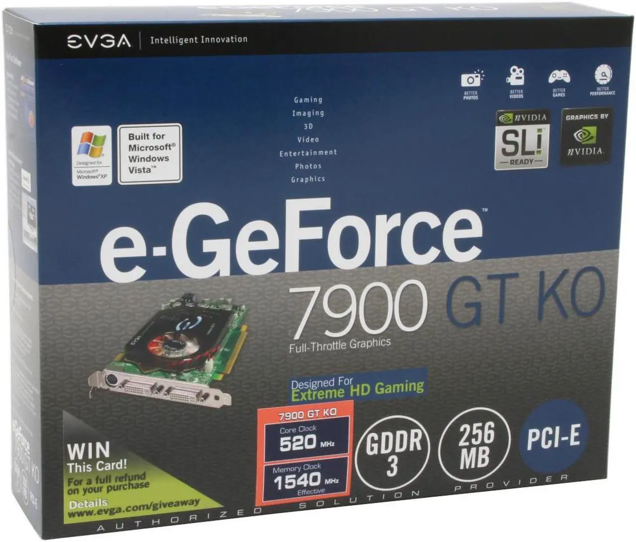 Alt view image 6 of 7 - EVGA 256-P2-N564-AX GeForce 7900GT 256MB 256-bit GDDR3 PCI Express x16 SLI Supported Video Card