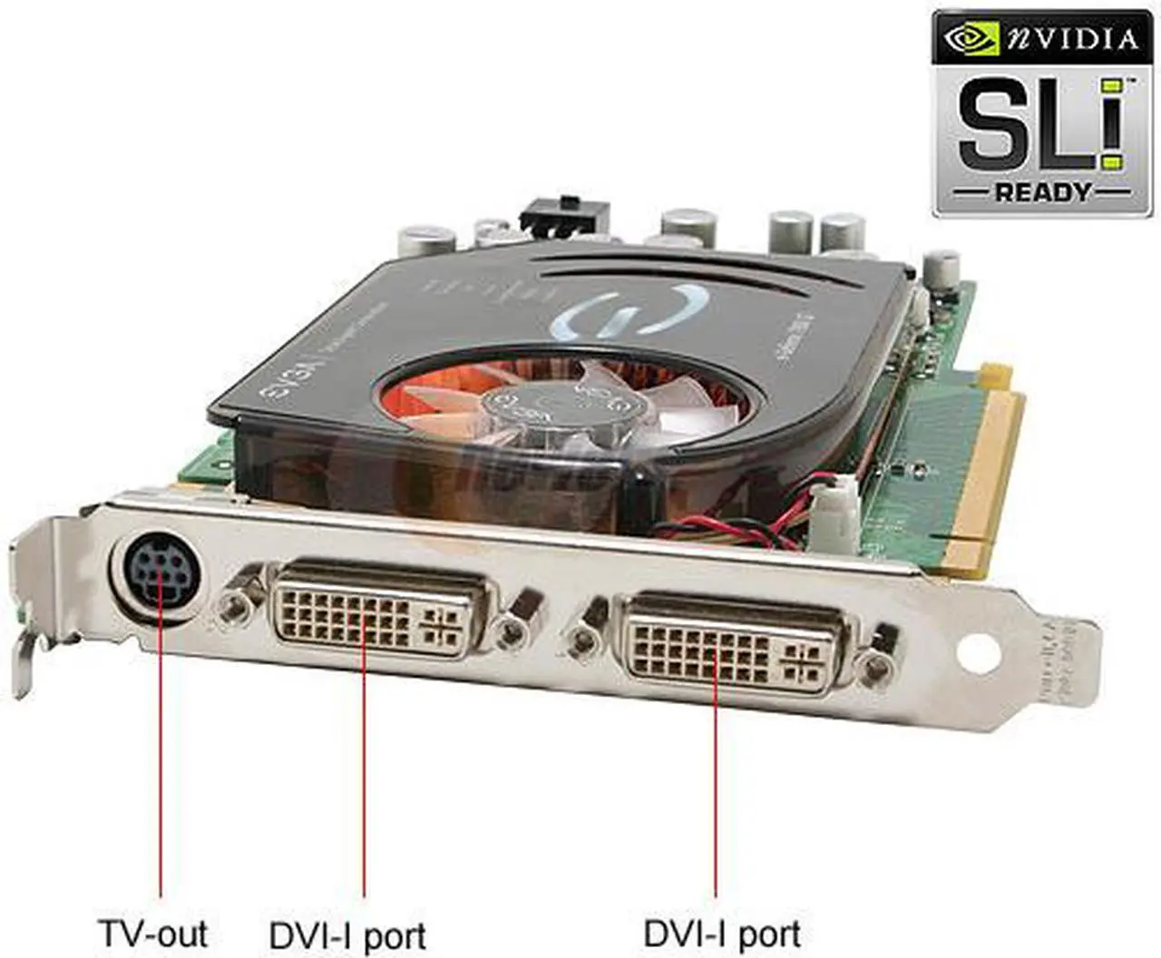 Alt view image 2 of 7 - EVGA GeForce 7900GT 256MB GDDR3 PCI Express x16 SLI Support Graphics Card 256-P2-N567