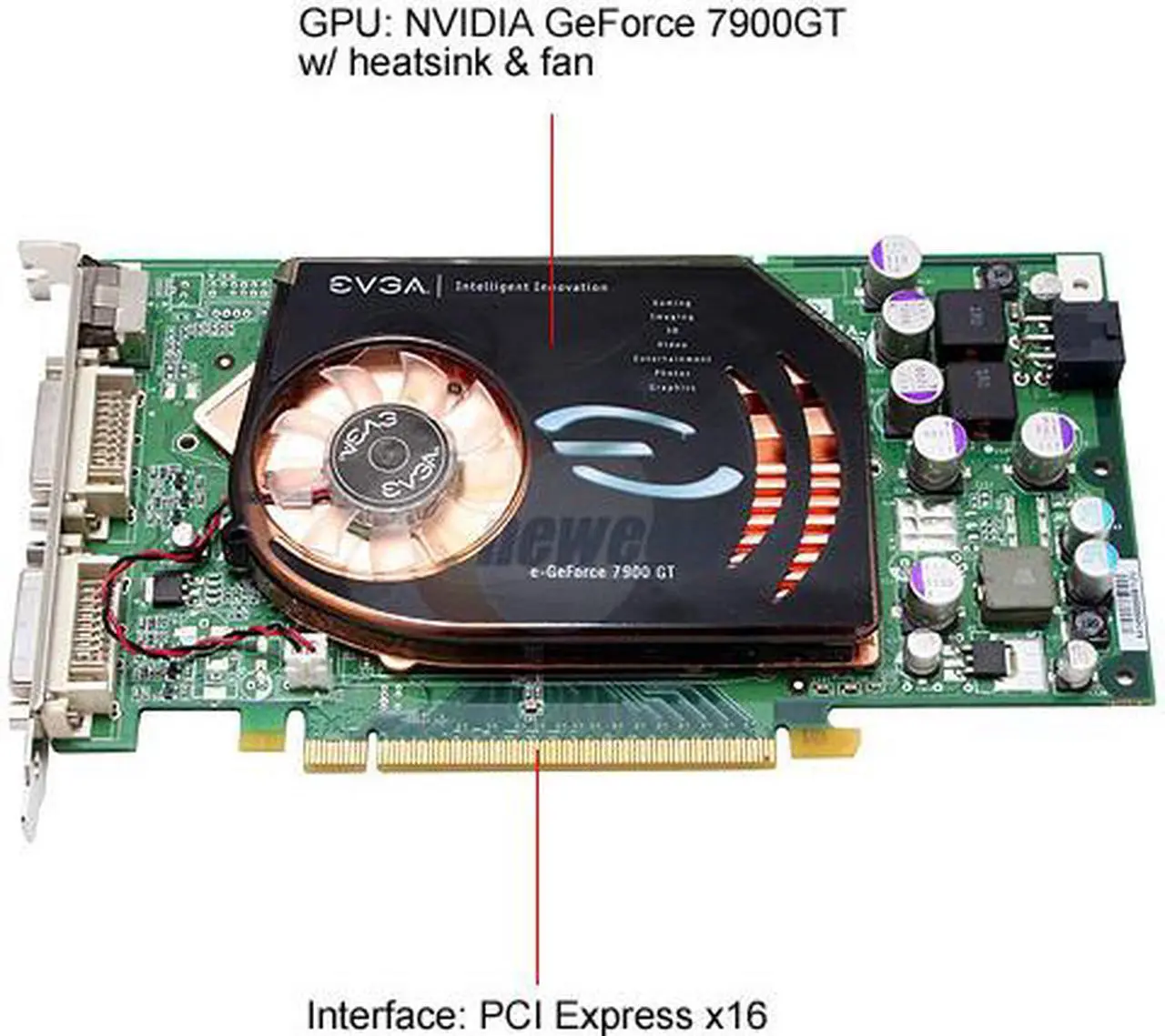 Alt view image 3 of 7 - EVGA GeForce 7900GT 256MB GDDR3 PCI Express x16 SLI Support Graphics Card 256-P2-N567