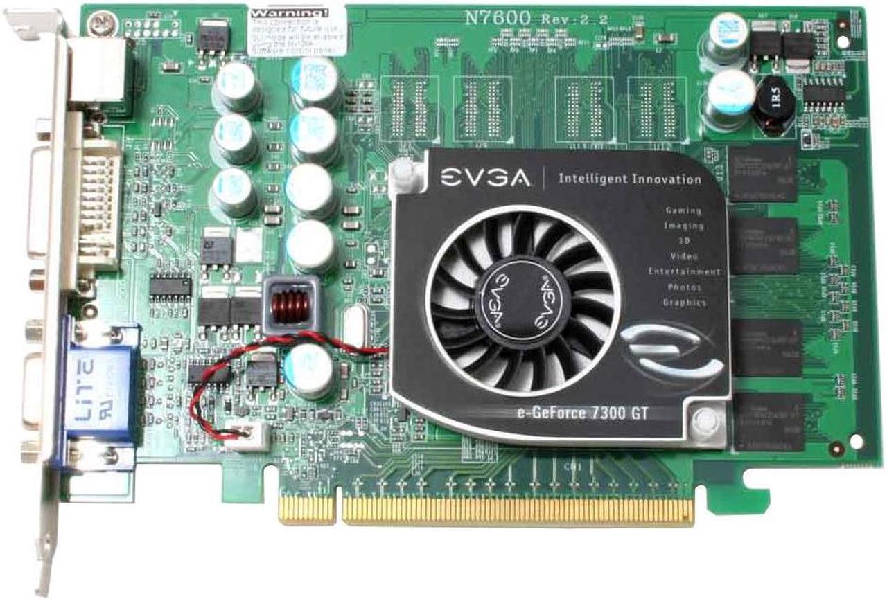 Alt view image 3 of 7 - EVGA GeForce 7300GT 256MB GDDR2 PCI Express x16 SLI Support Video Card 256-P2-N443-LX