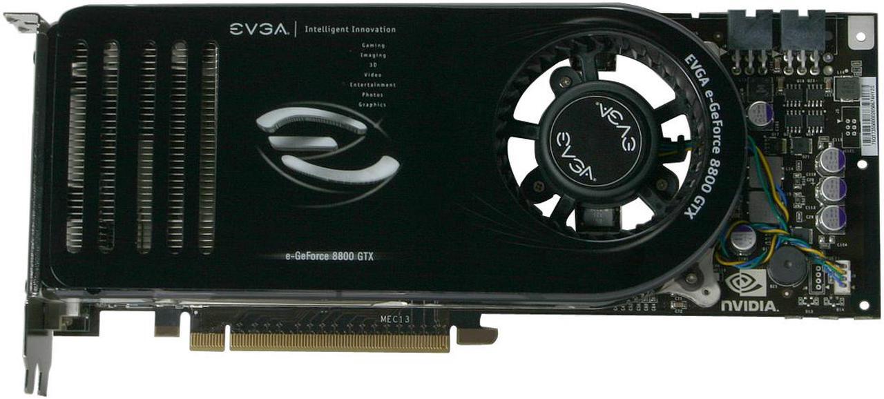 Alt view image 3 of 6 - EVGA GeForce 8800 GTX 768MB GDDR3 PCI Express x16 SLI Support Graphics Card 768-P2-N831-AR