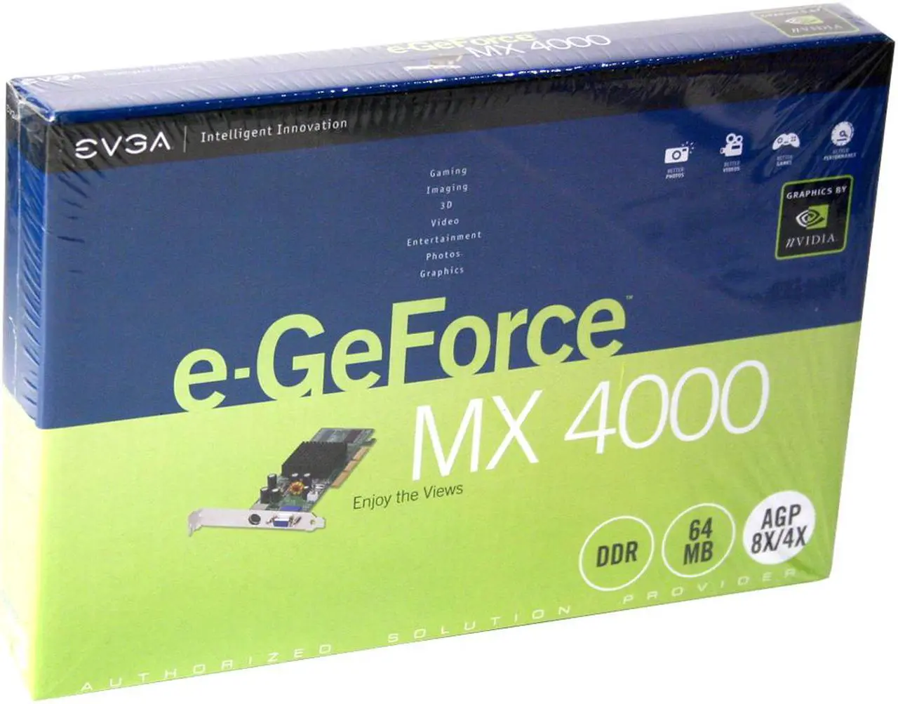 Alt view image 5 of 5 - EVGA GeForce MX4000 64MB DDR AGP 4X/8X Graphics Card 064-A8-NV93-LX