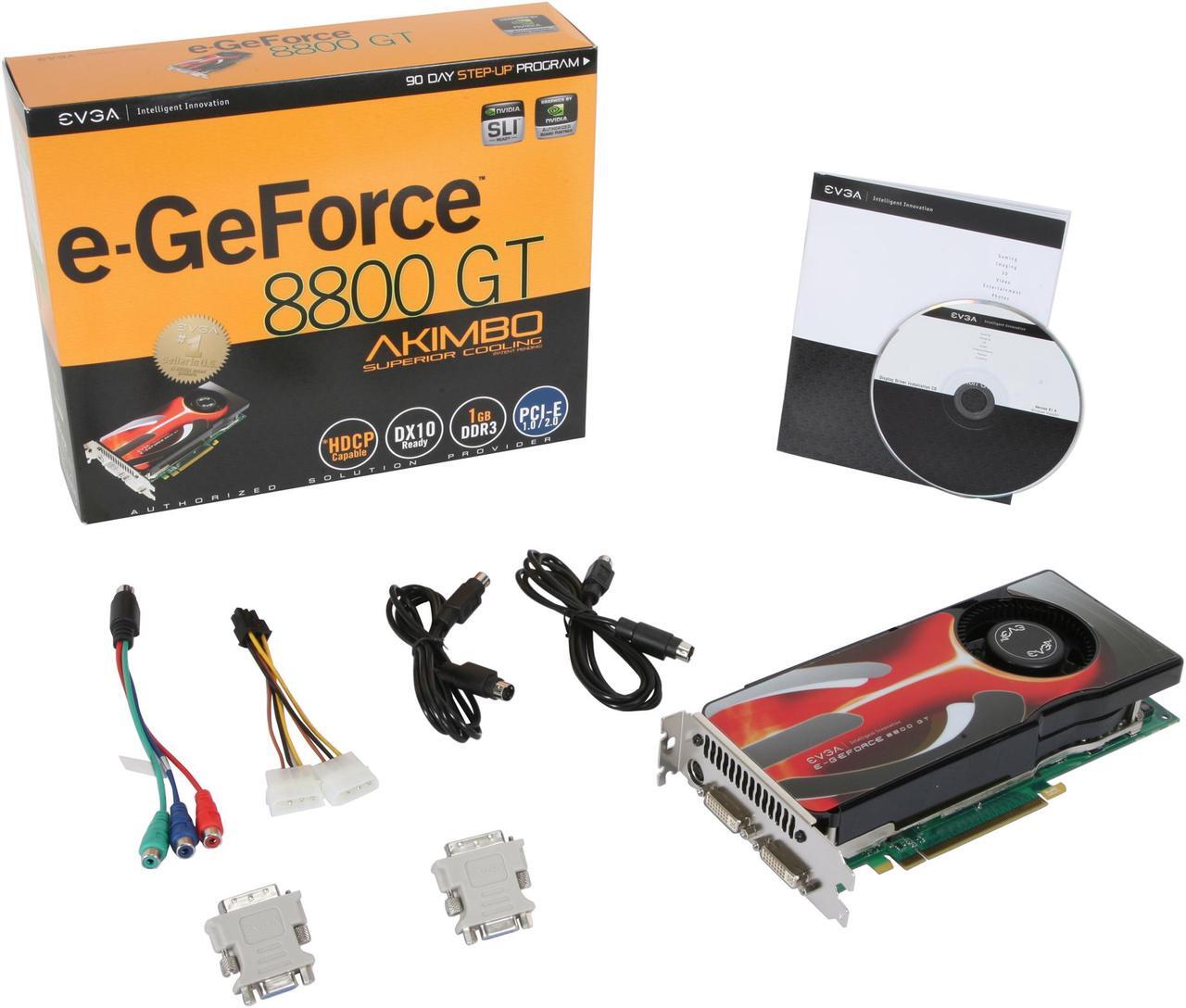 Alt view image 6 of 6 - EVGA 01G-P3-N809-AR GeForce 8800GT AKIMBO 1GB 256-bit GDDR3 PCI Express 2.0 x16 HDCP Ready SLI Supported Video Card