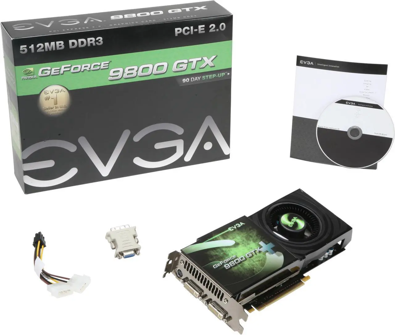 Alt view image 6 of 6 - EVGA GeForce 9800 GTX+ 512MB DDR3 PCI Express 2.0 x16 SLI Support Graphics Card 512-P3-N871-AR