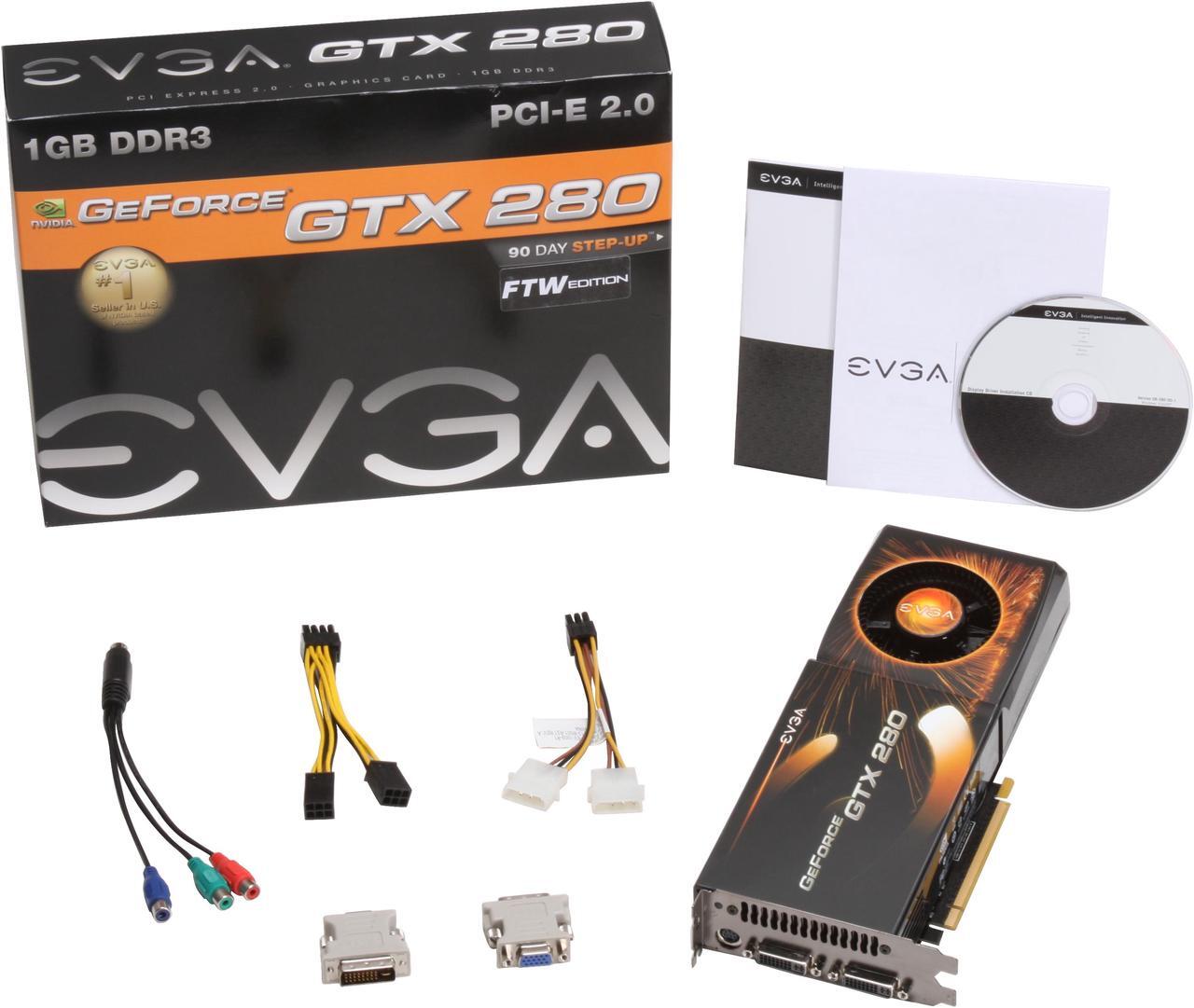 Alt view image 6 of 6 - EVGA 01G-P3-1286-AR GeForce GTX 280 FTW Edition 1GB 512-bit GDDR3 PCI Express 2.0 x16 HDCP Ready SLI Supported Video Card