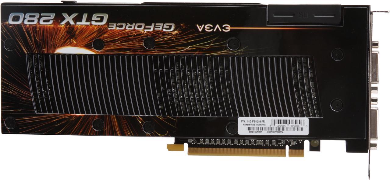Alt view image 4 of 6 - EVGA 01G-P3-1286-AR GeForce GTX 280 FTW Edition 1GB 512-bit GDDR3 PCI Express 2.0 x16 HDCP Ready SLI Supported Video Card
