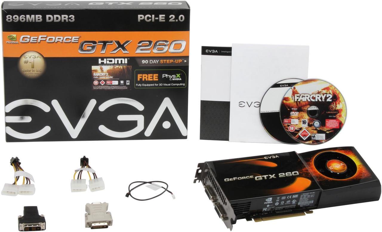 Alt view image 6 of 6 - EVGA GeForce GTX 260 896MB GDDR3 PCI Express 2.0 x16 SLI Support Graphics Card 896-P3-1260-AR