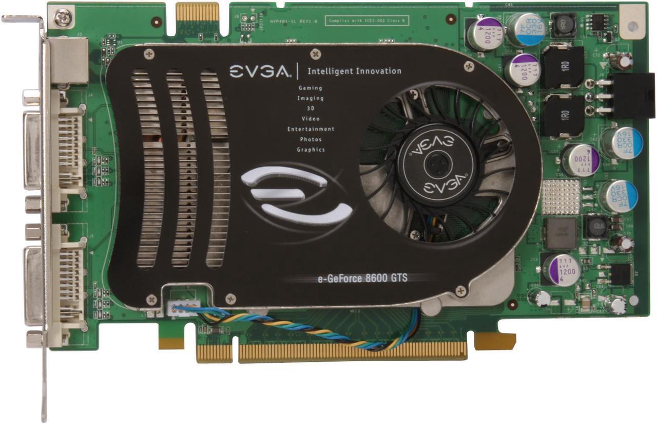 Alt view image 3 of 6 - EVGA GeForce 8600 GTS 256MB GDDR3 PCI Express x16 SLI Support Graphics Card 256-P2-N761-TR