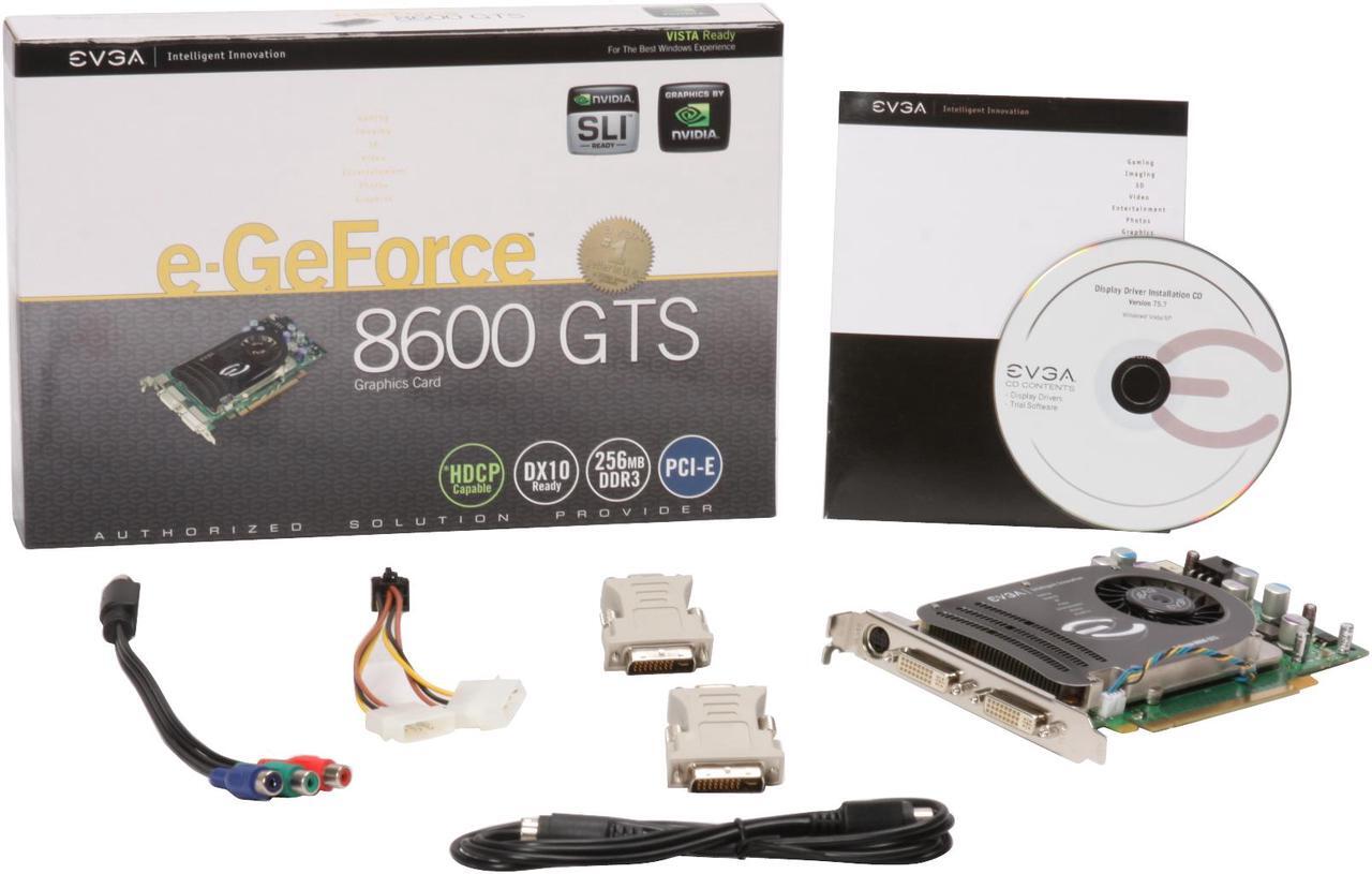 Alt view image 6 of 6 - EVGA GeForce 8600 GTS 256MB GDDR3 PCI Express x16 SLI Support Graphics Card 256-P2-N761-TR