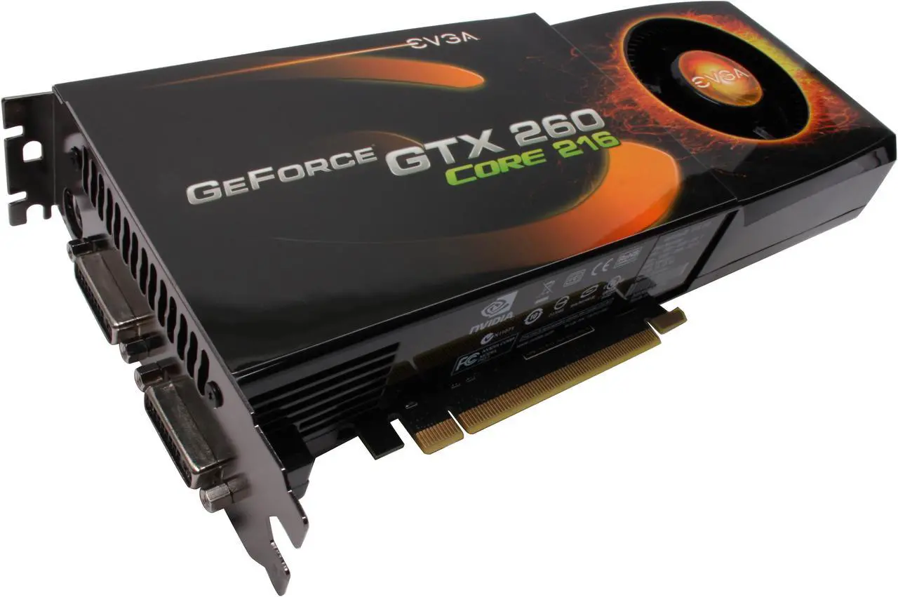 Main image of EVGA 896-P3-1267-AR GeForce GTX 260 Core 216 Superclocked Edition 896MB 448-bit GDDR3 PCI Express 2.0 x16 HDCP Ready SLI Supported Video Card