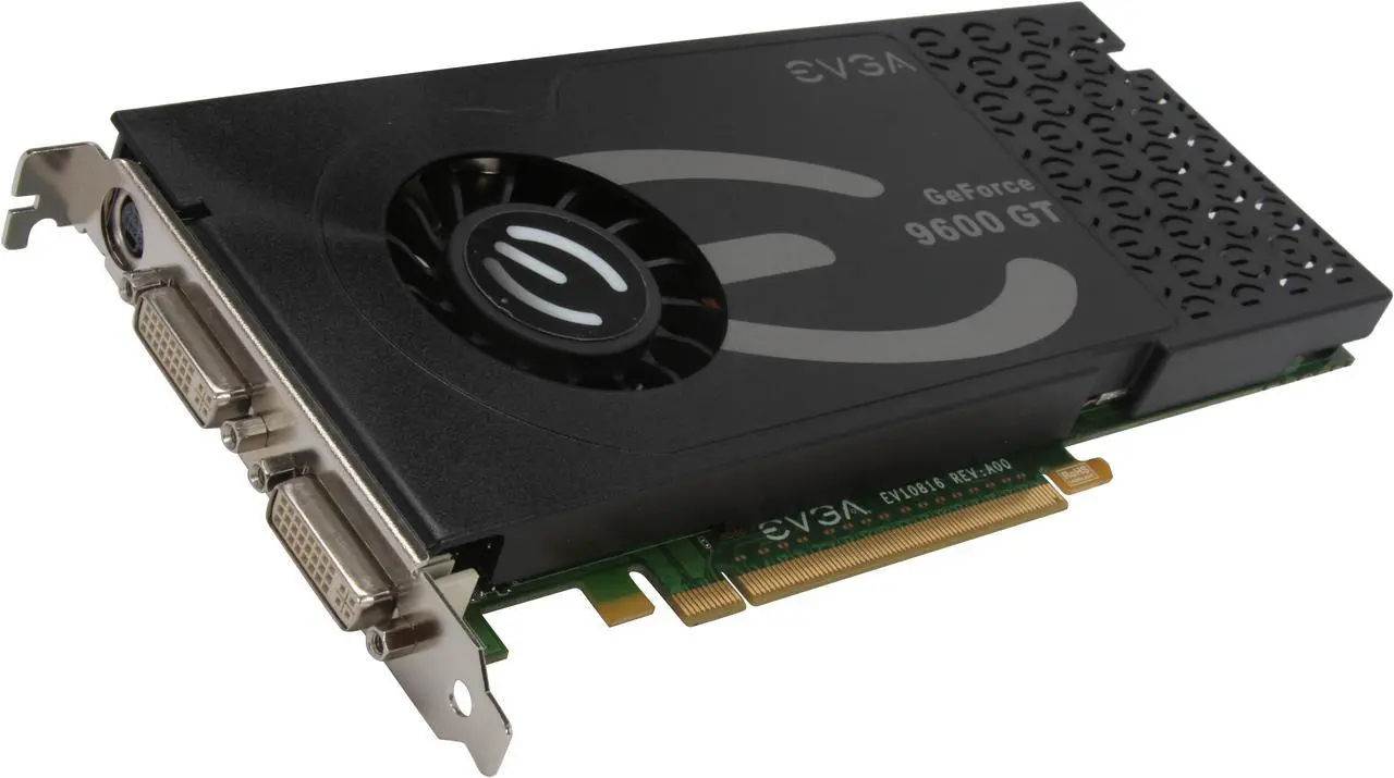 Main image of EVGA GeForce 9600 GT 1GB GDDR3 PCI Express 2.0 x16 SLI Support Graphics Card 01G-P3-N858-TR