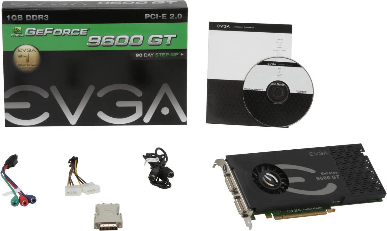 Alt view image 6 of 6 - EVGA GeForce 9600 GT 1GB GDDR3 PCI Express 2.0 x16 SLI Support Graphics Card 01G-P3-N858-TR
