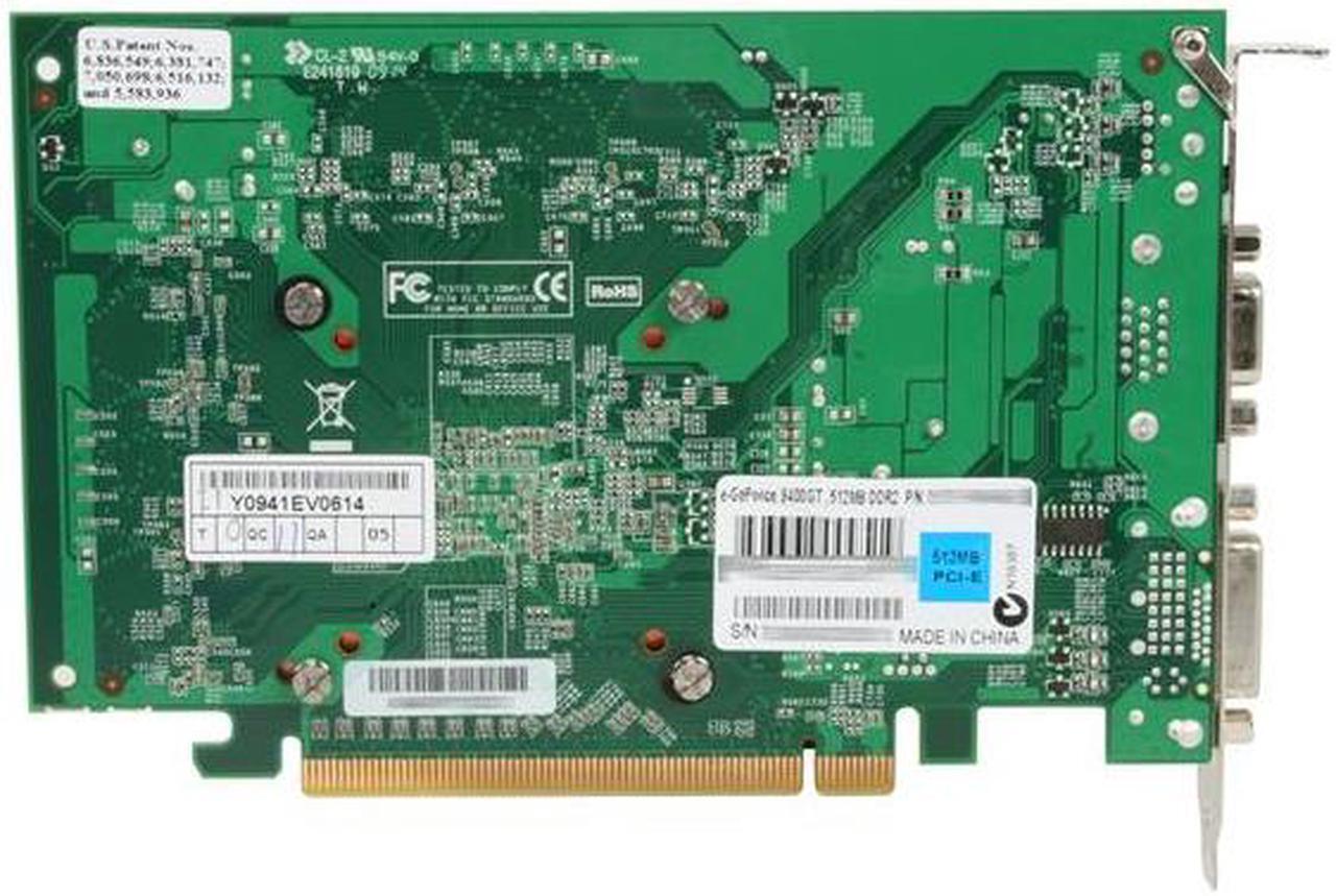 Alt view image 4 of 4 - EVGA GeForce 9400 GT 512MB DDR2 PCI Express 2.0 x16 Graphics Card 512-P3-N940-LR