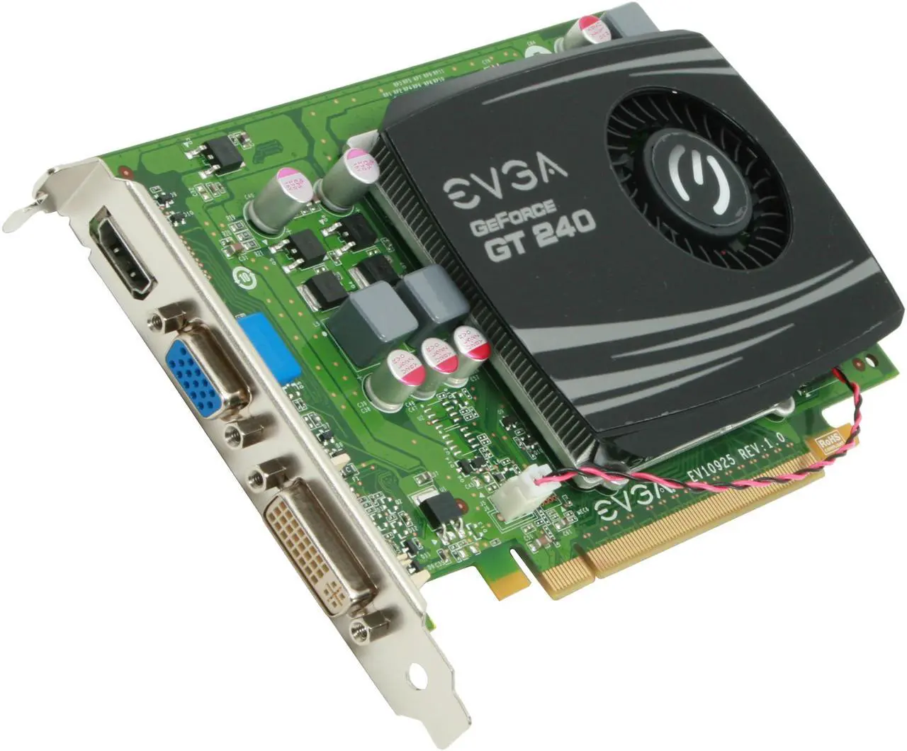 Main image of EVGA GeForce GT 240 1GB GDDR3 PCI Express 2.0 x16 Graphics Card 01G-P3-1236-LR