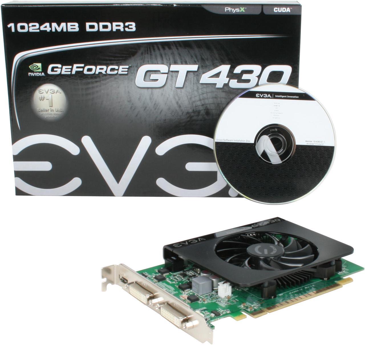 Alt view image 5 of 5 - EVGA GeForce GT 430 (Fermi) 1GB DDR3 PCI Express 2.0 x16 Graphics Card 01G-P3-1431-KR