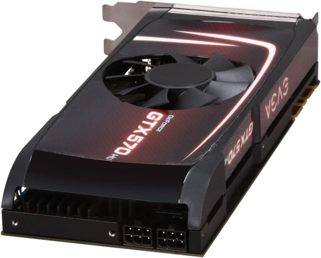 Alt view image 5 of 6 - EVGA SuperClocked 012-P3-1573-AR GeForce GTX 570 HD w/Display-Port (Fermi) 1280MB 320-bit GDDR5 PCI Express 2.0 x16 HDCP Ready SLI Support Video Card