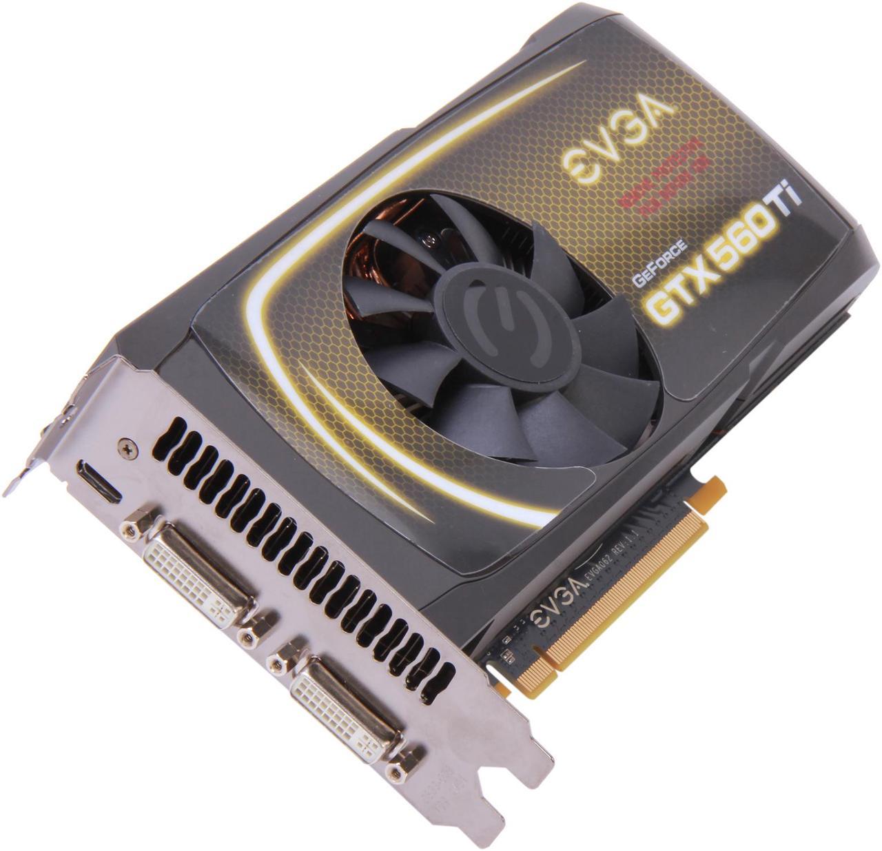 EVGA 01G-P3-1563-KR GeForce GTX 560 Ti Superclocked (Fermi) 1GB 256-bit GDDR5 PCI Express 2.0 x16 HDCP Ready  SLI Support Video Card